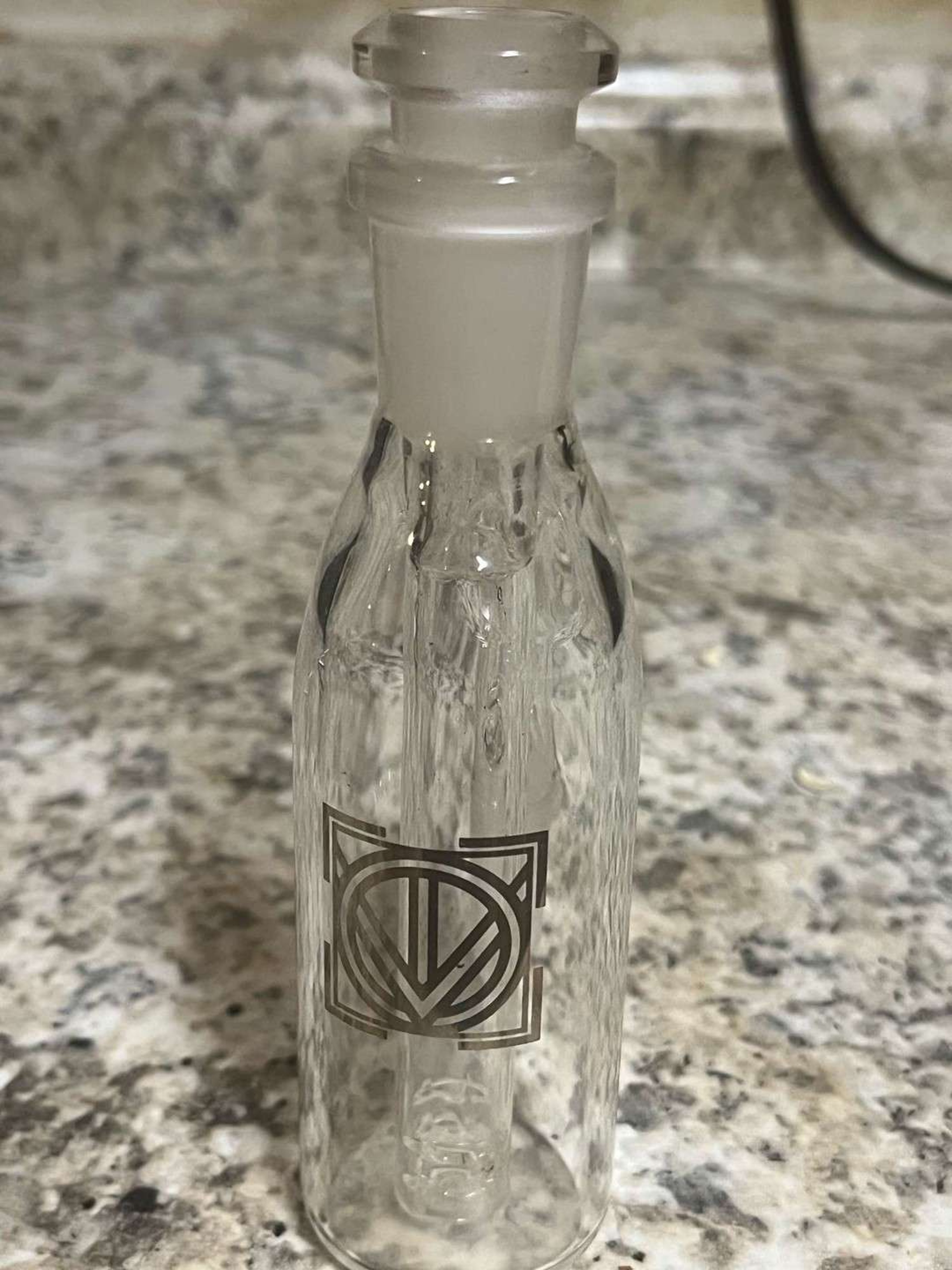 Licit Glass removable gridded down stem Perc ash catcher image 0