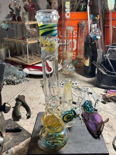 Preview pic of Custom, heady, fumed, sturdy water pipe ripper