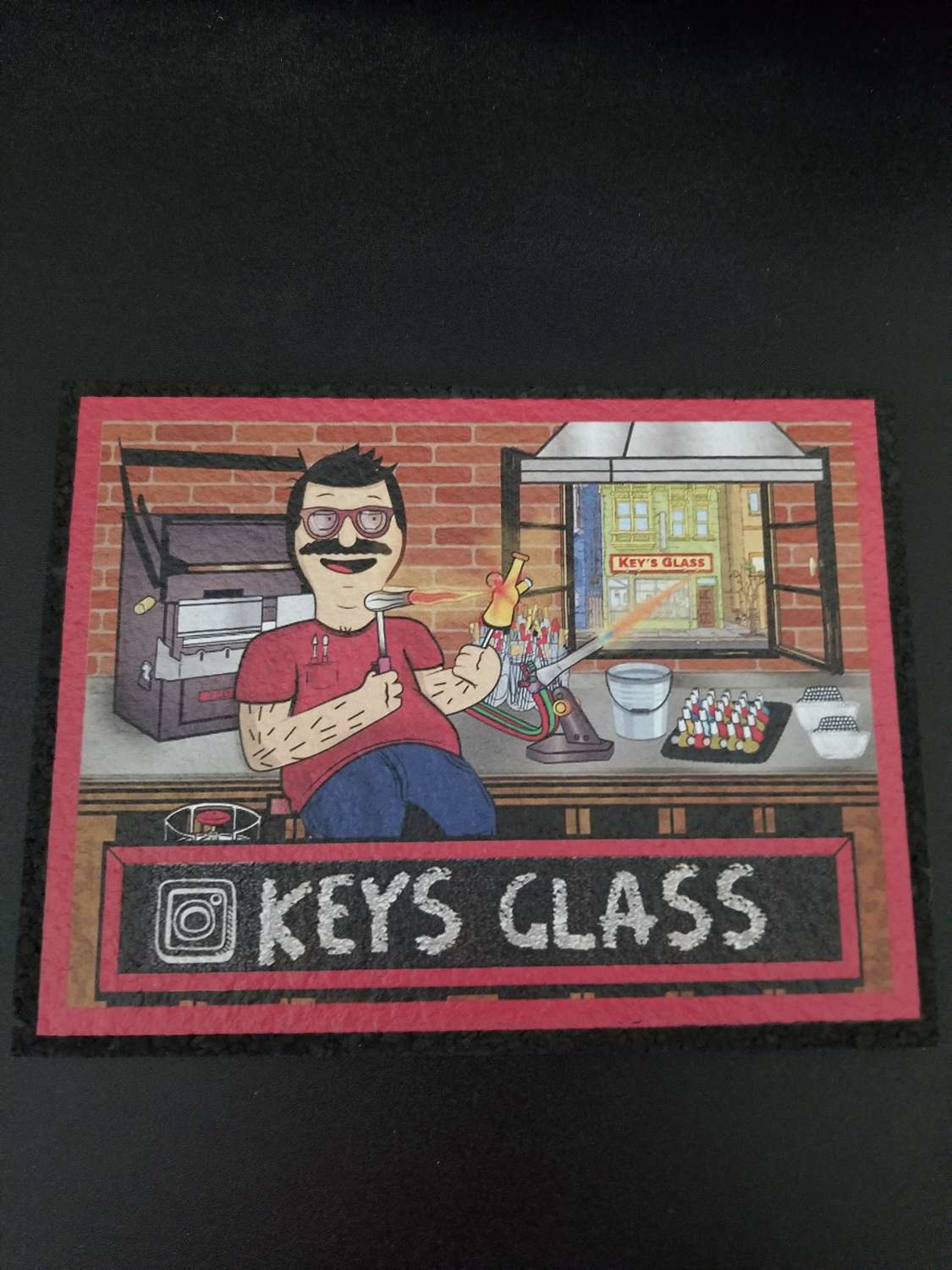 Preview pic of Limited Edition Signed Keys Glass Bobs Burgers Moodmat