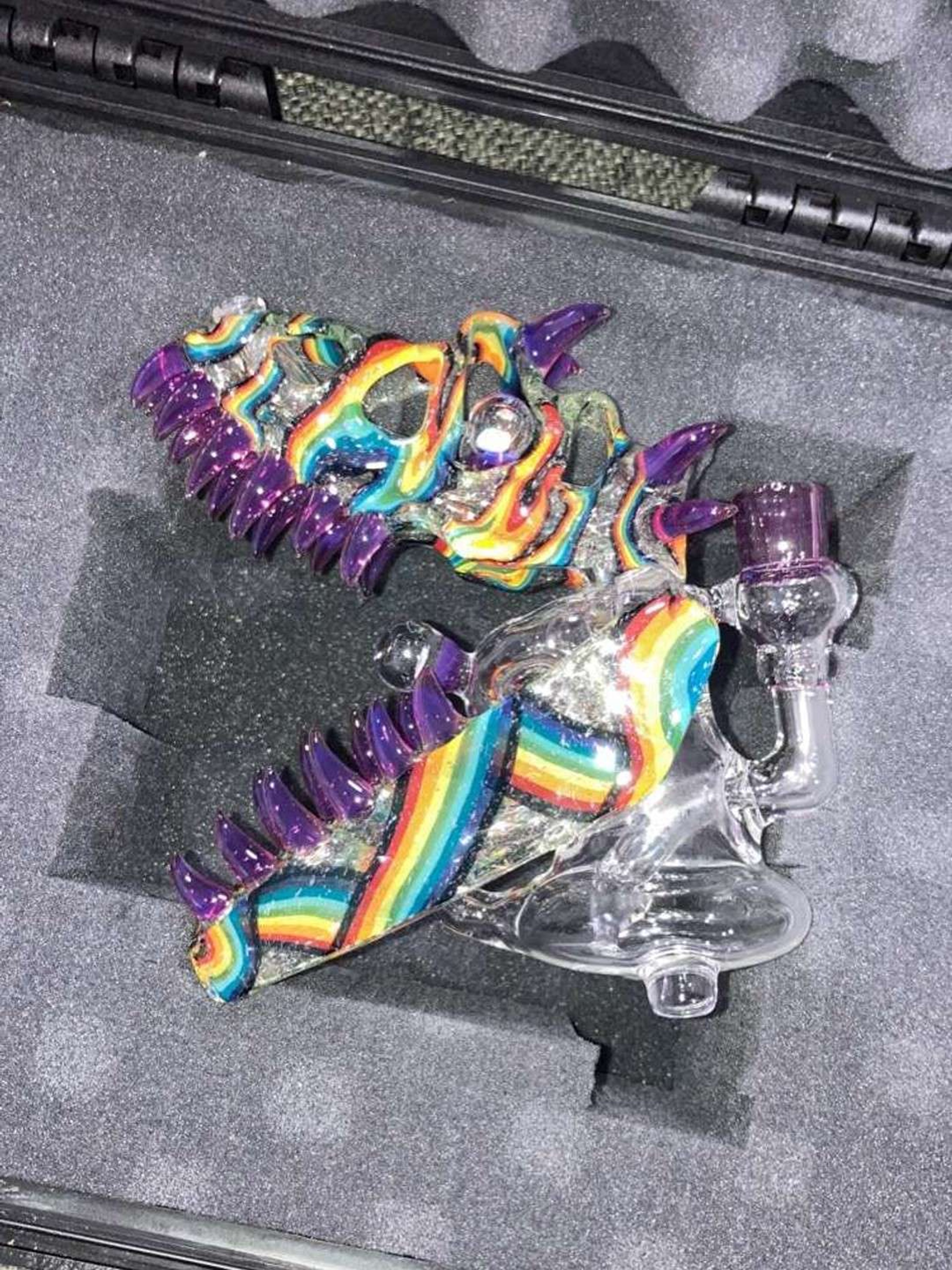 Slurm dino head 2022 recycler heady rig image 0