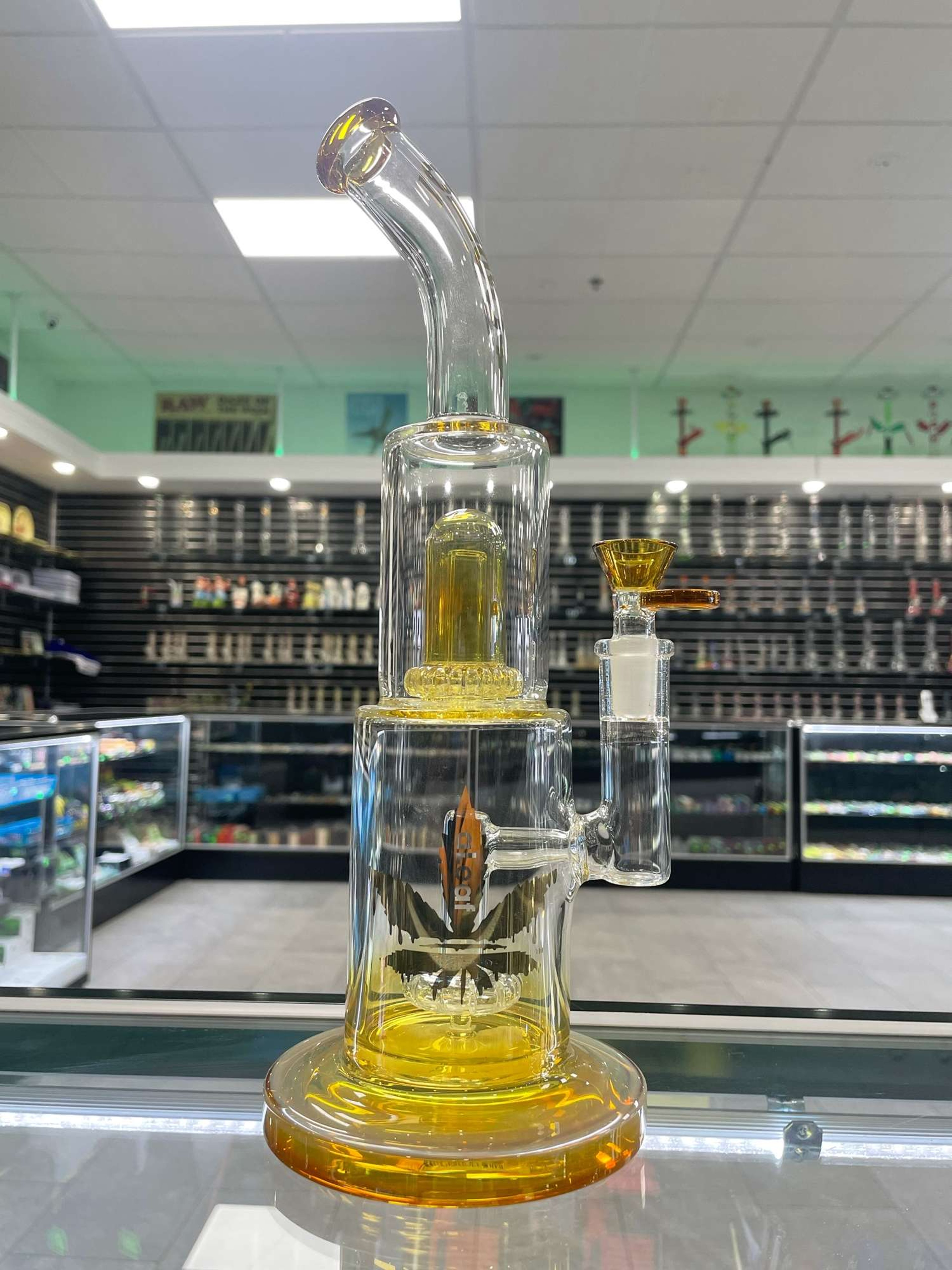 Aleaf dual perc fumed piece!  image 0