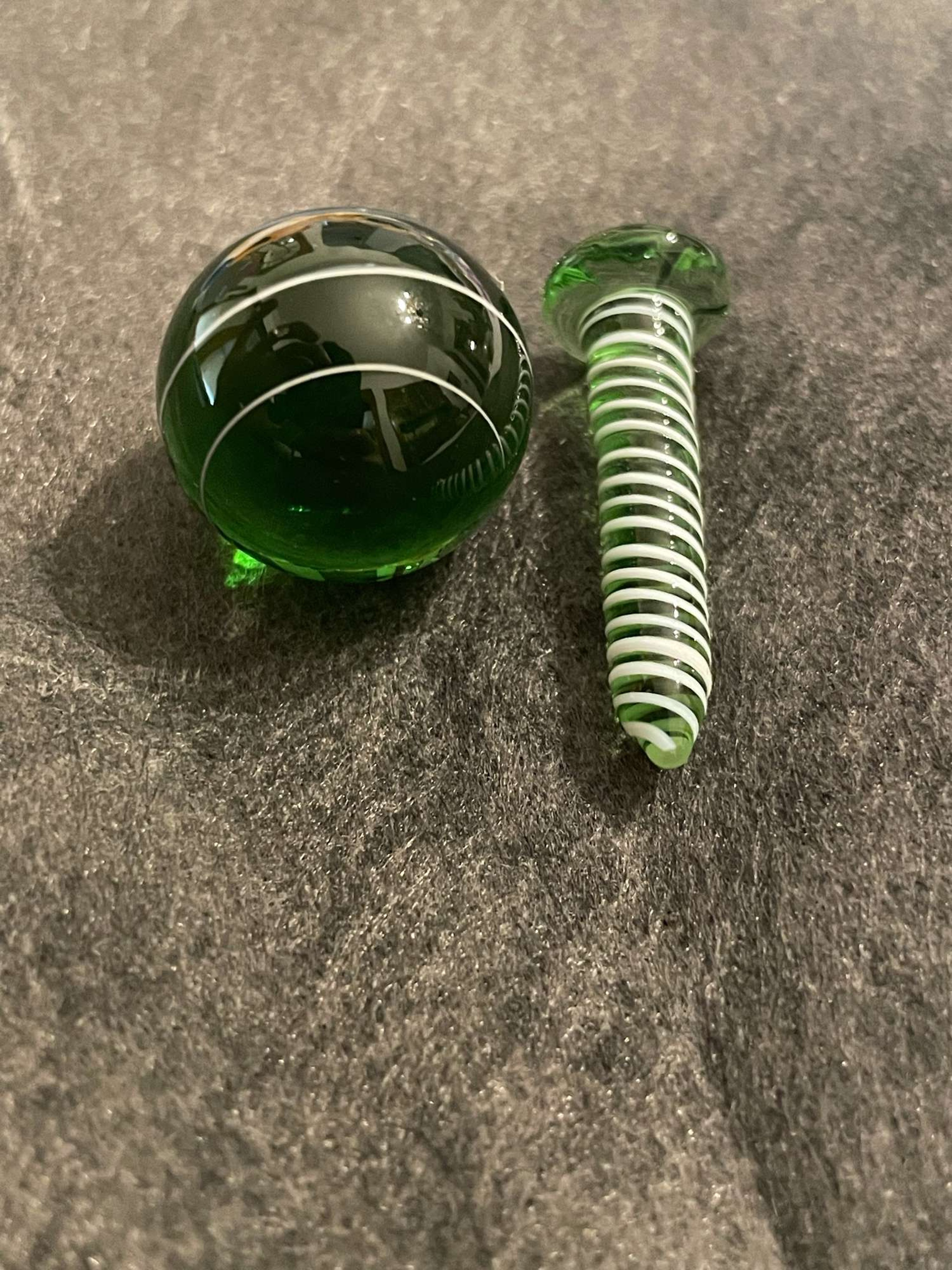 Green terp screw and marble! image 0