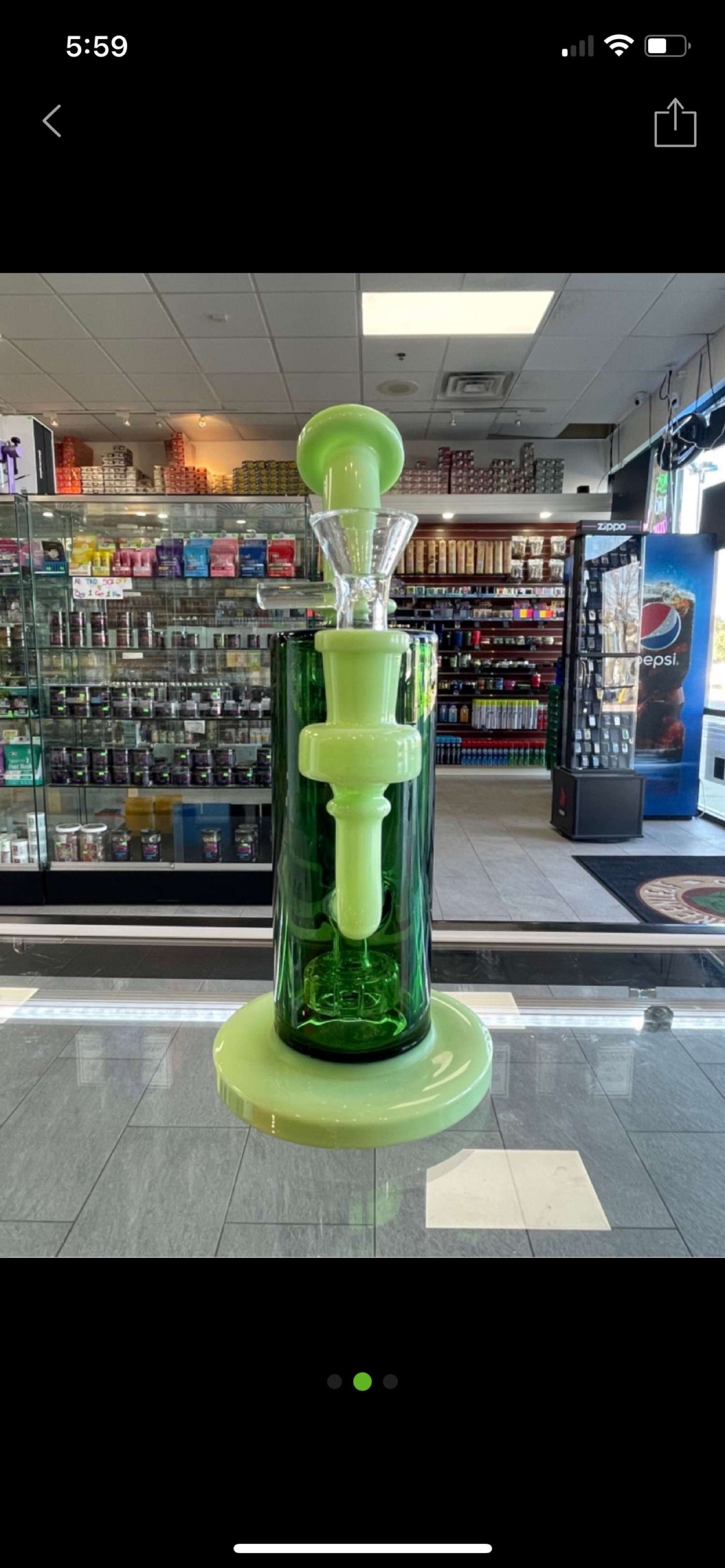 2 tone green water piece!  image 0