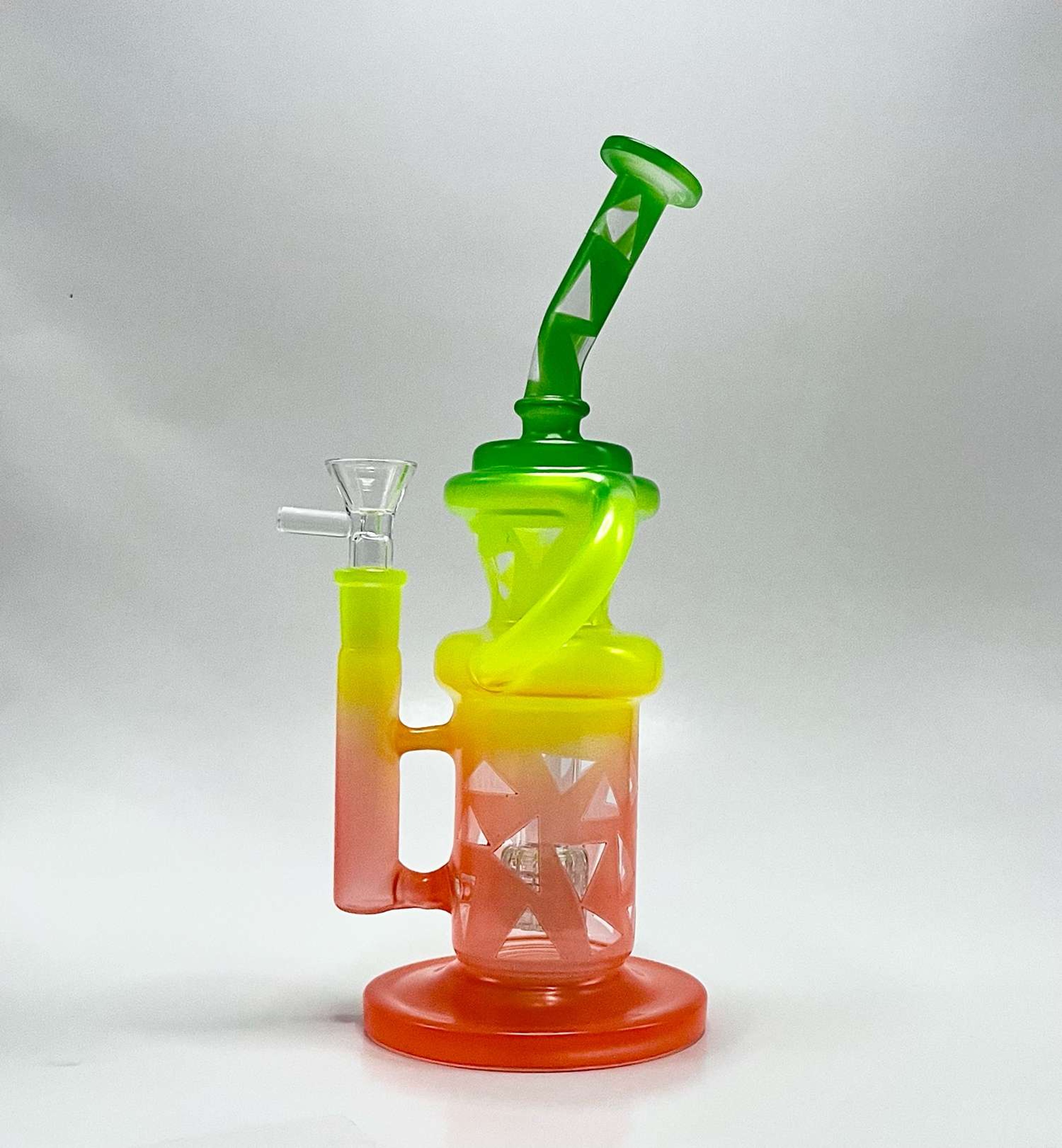 10” Pride Glass Recycler Prec Bong Rig image 0