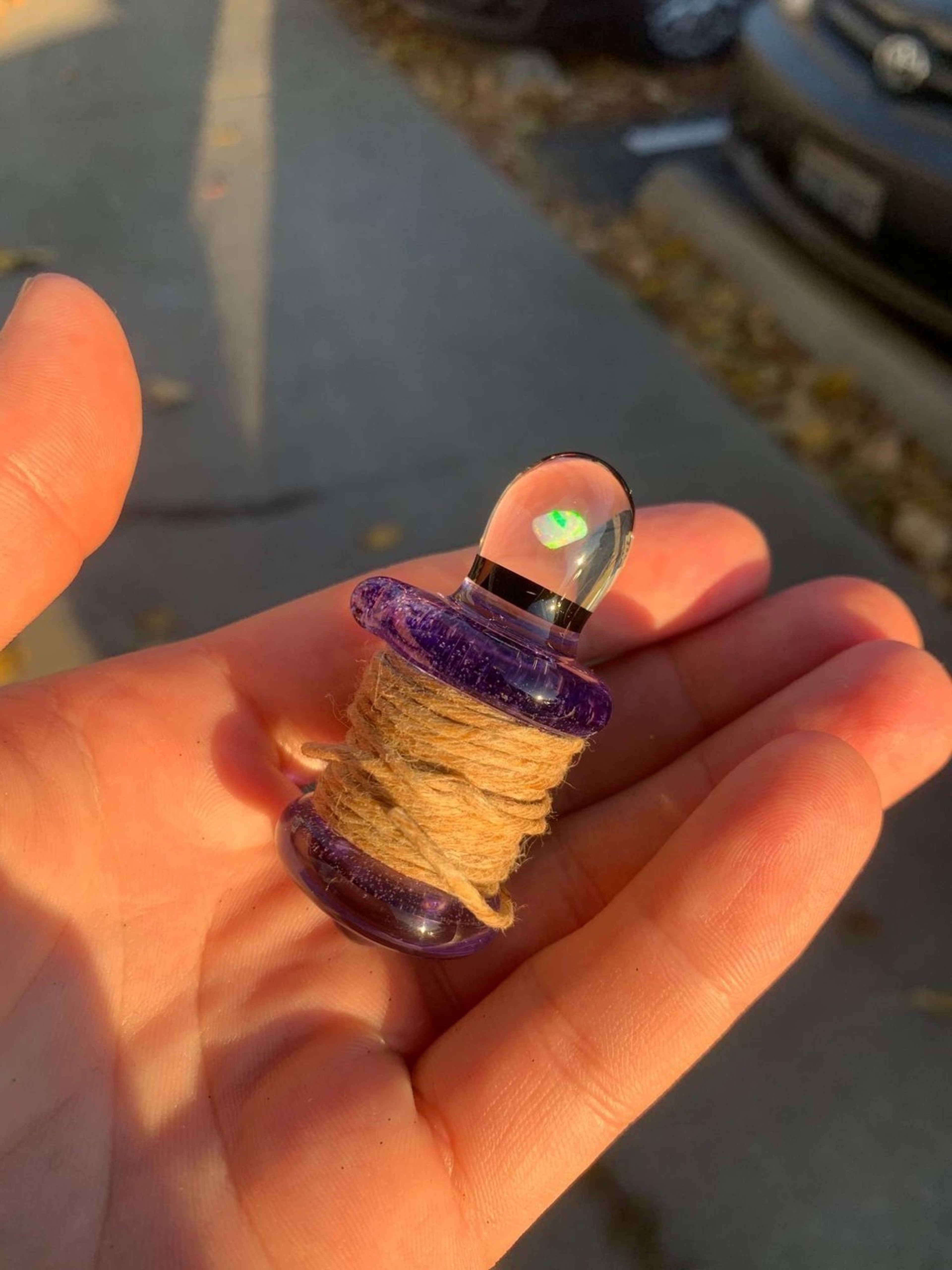 Heady Opal Hempwick Holder image 0