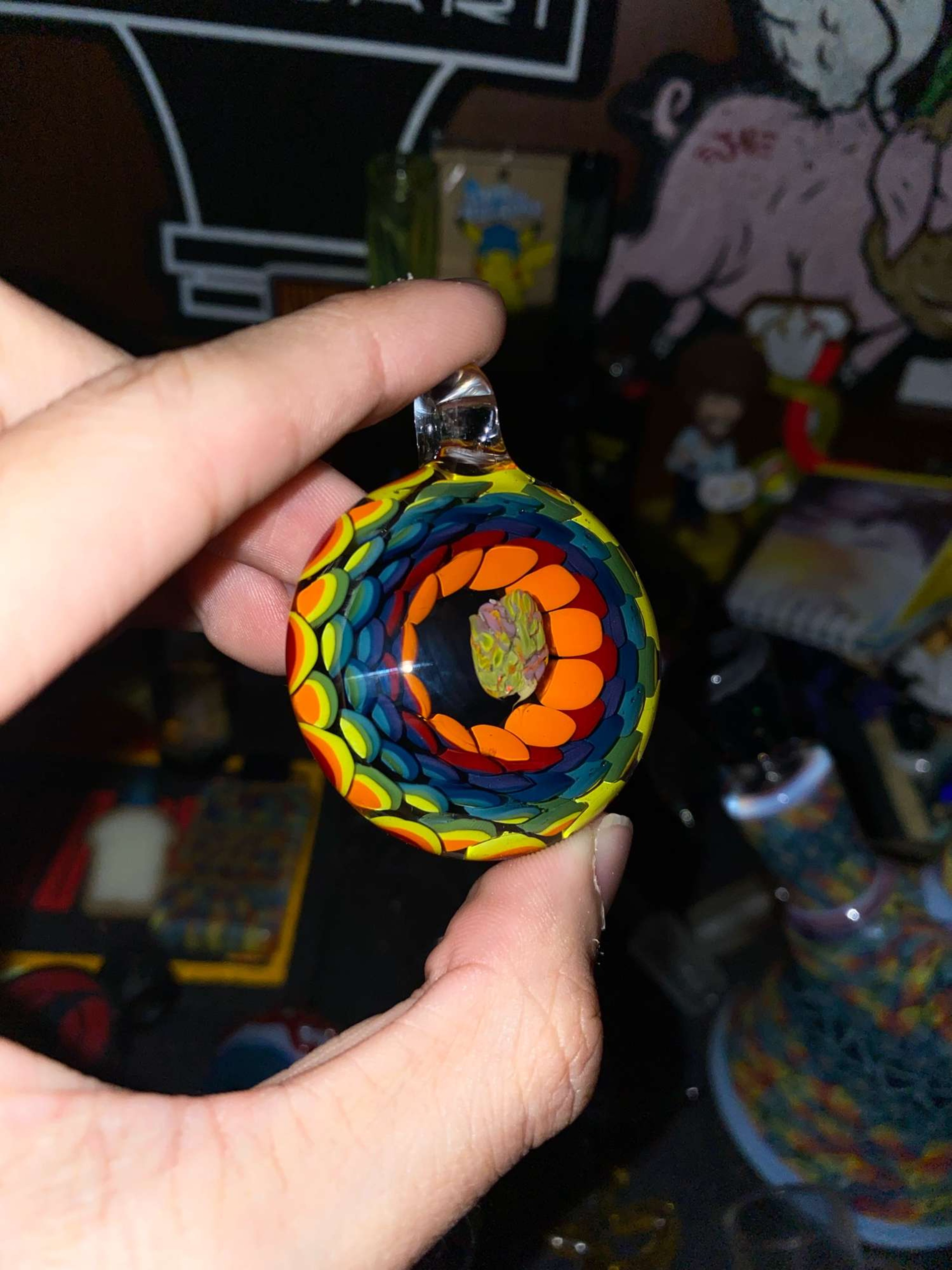 Crowman Crothers x Neser glass pendant image 0