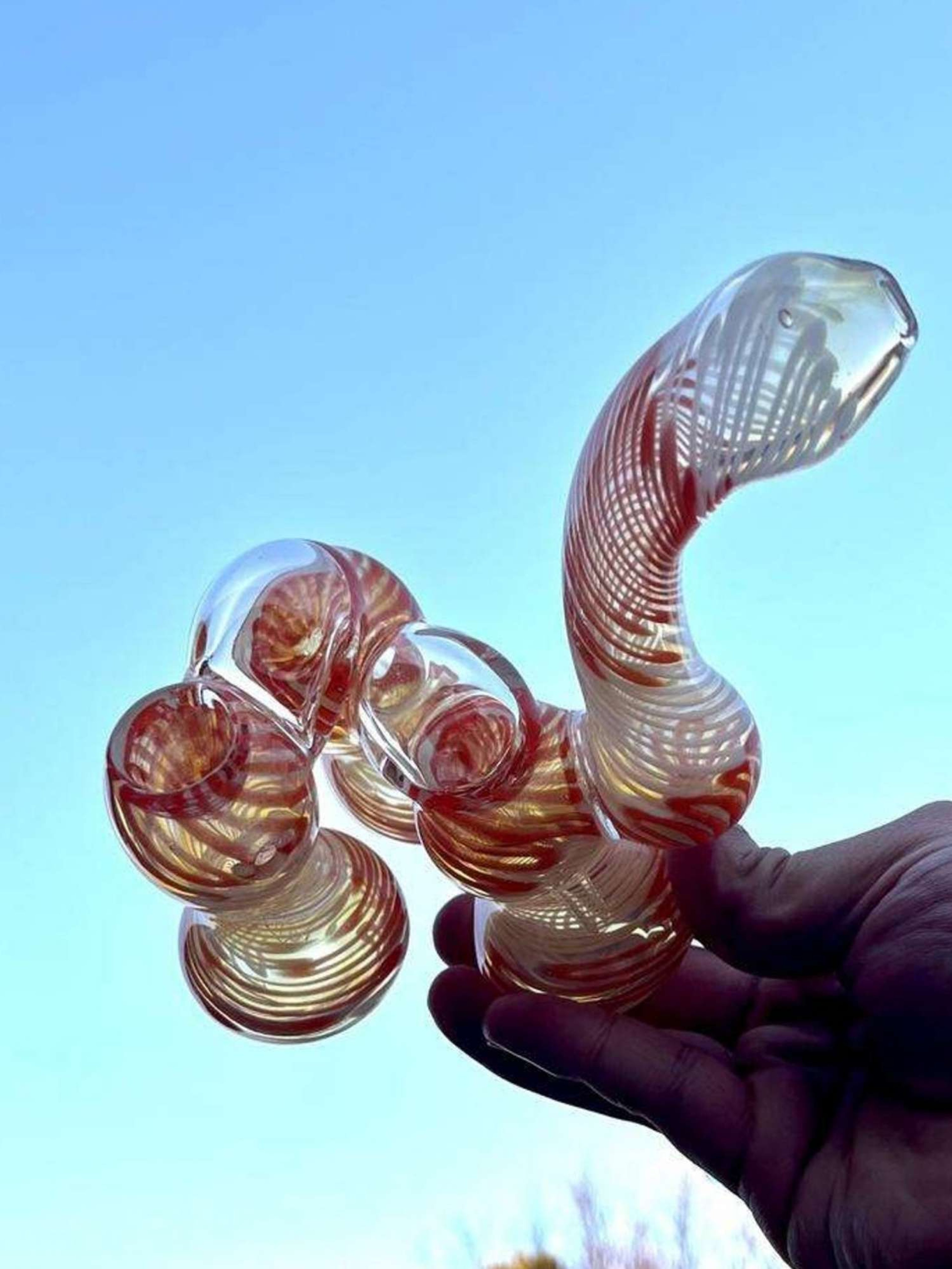 Sexy and Beautiful Triple Chamber Hand Pipe. image 0