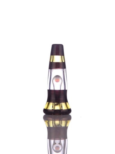 Preview pic of Bluegrass Glass Carb Cap [Black/Yellow]