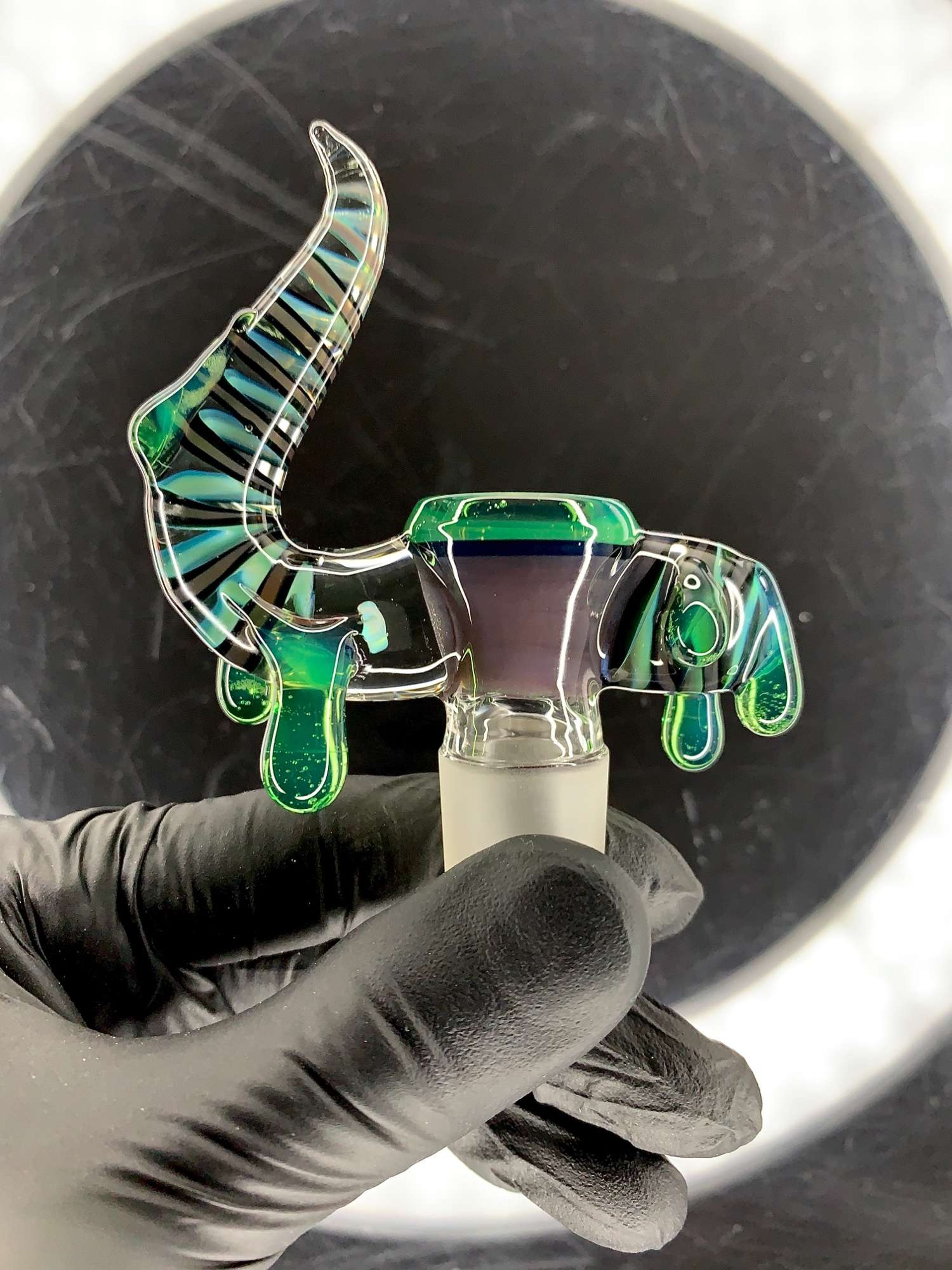 Wildberry/wintergreen 18mm drip horn slide image 0