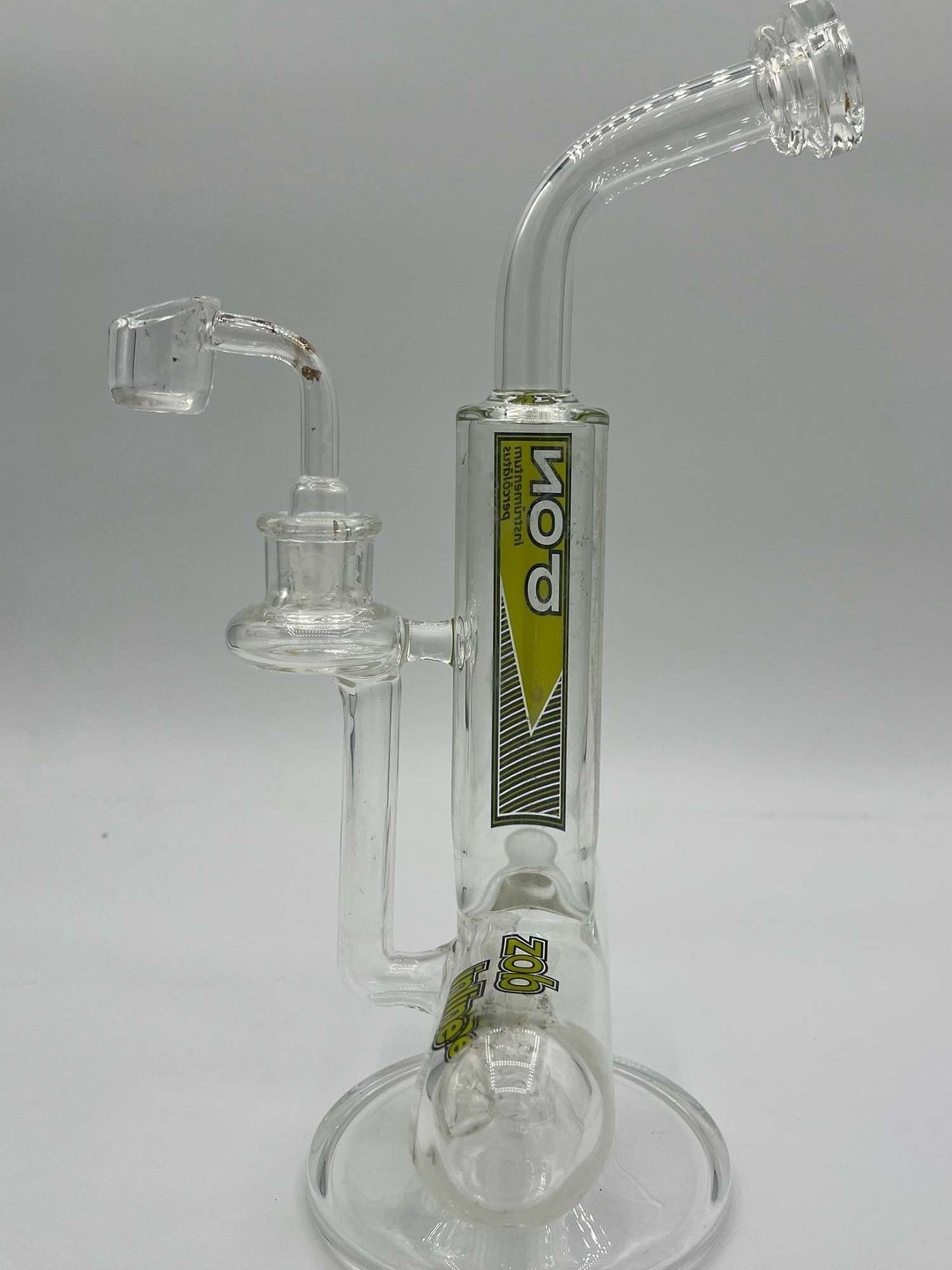 Preview pic of Zob Stemless Inline With Escape Tunnel Perc -Yellow 10.5”