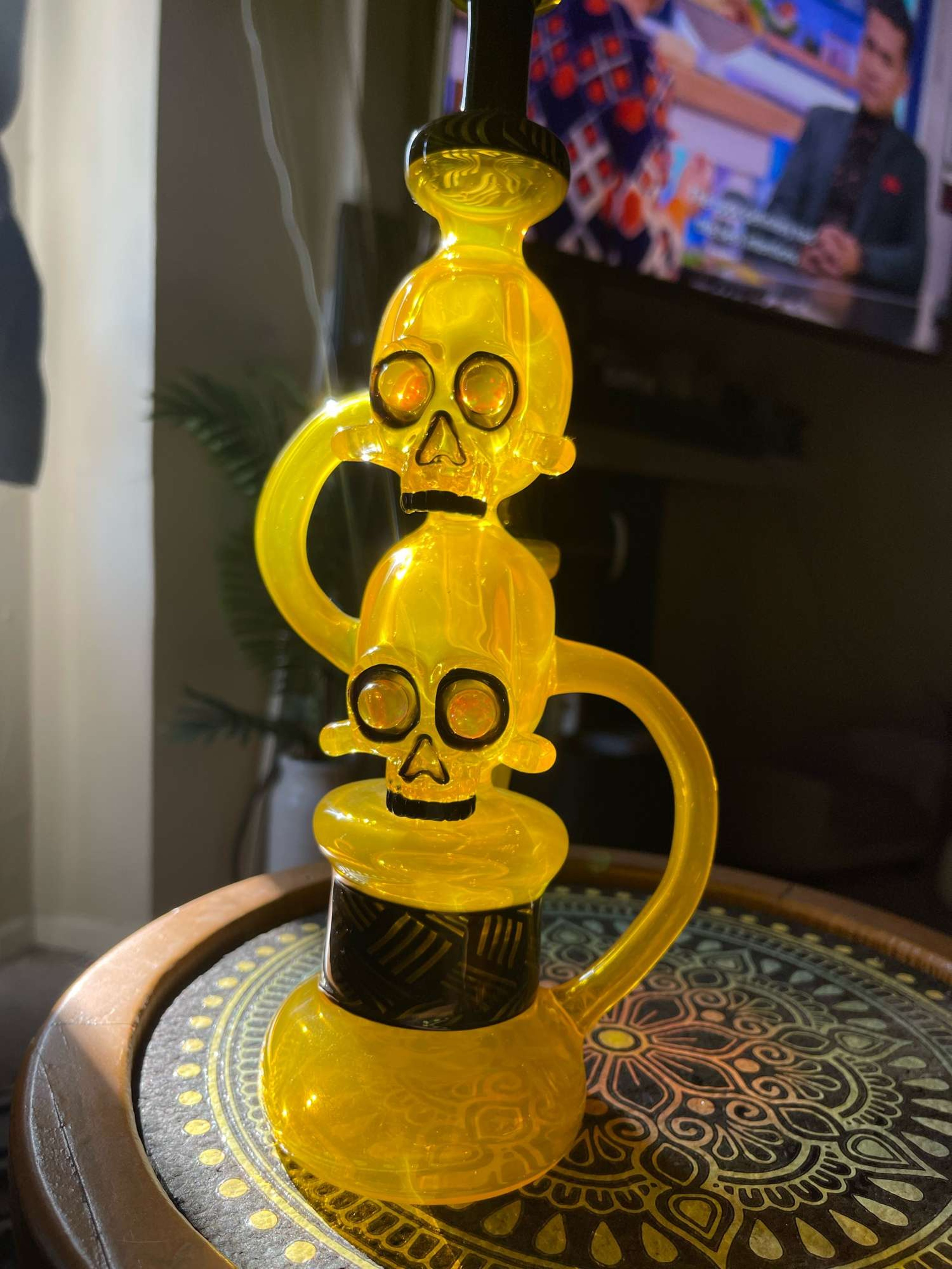 Preview pic of PIPEMAKER / AKM DOUBLE STACKED SKULL RECYCLER 