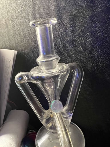 Preview pic of Clear Mini Boogie Dual Uptake Recycler With Opal