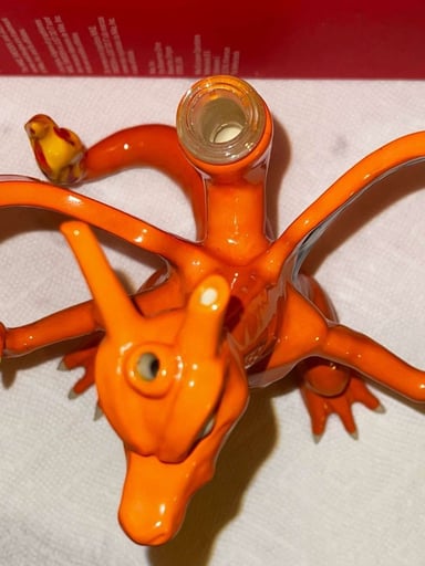 Preview pic of Ceramic Charzard Bong/Dab rig by: ClaybyChristian