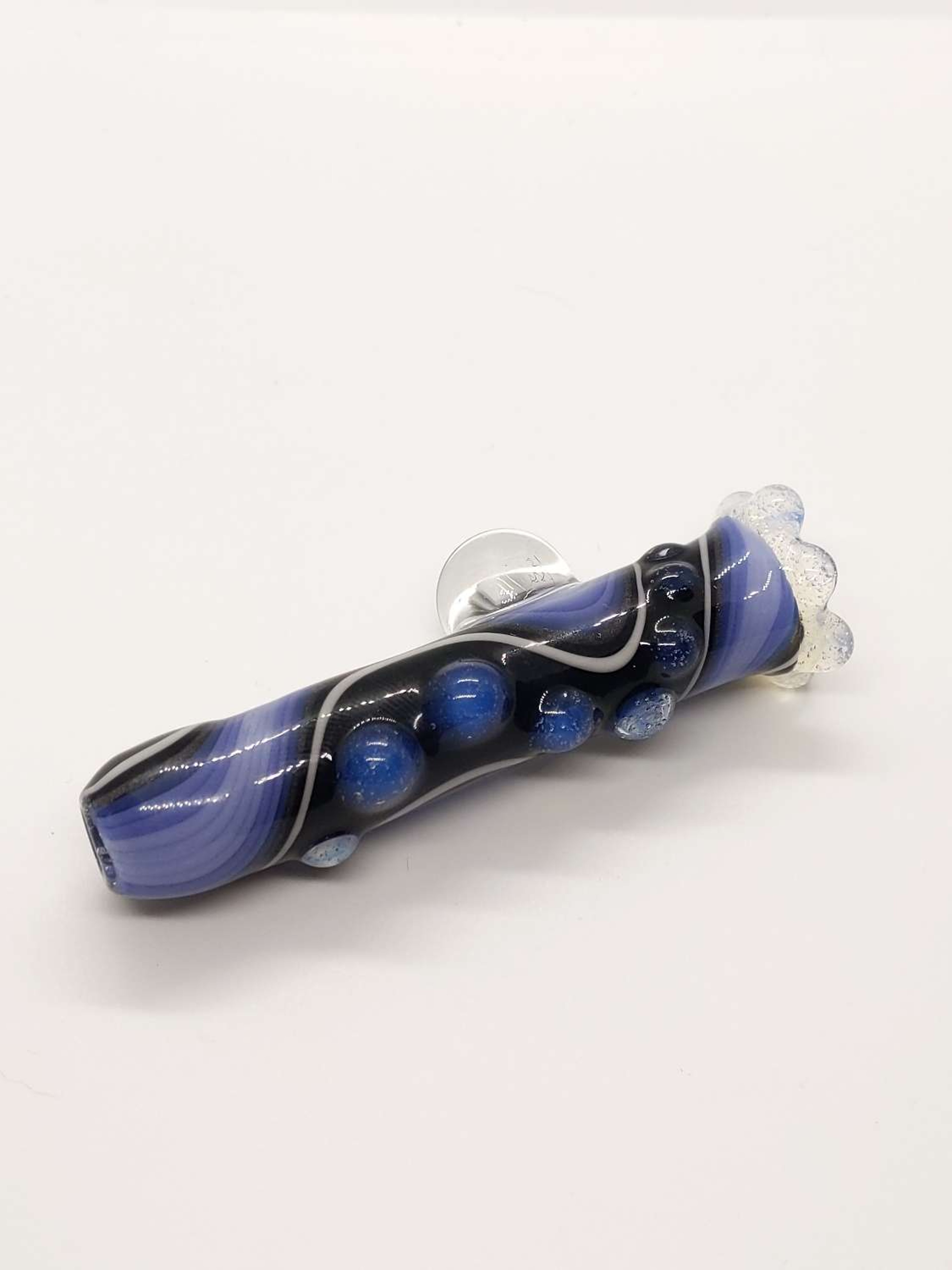 Glass Chillum Pipe - Signed by Artist image 0