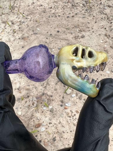 Preview pic of Kerm Glass Dino Head Caps