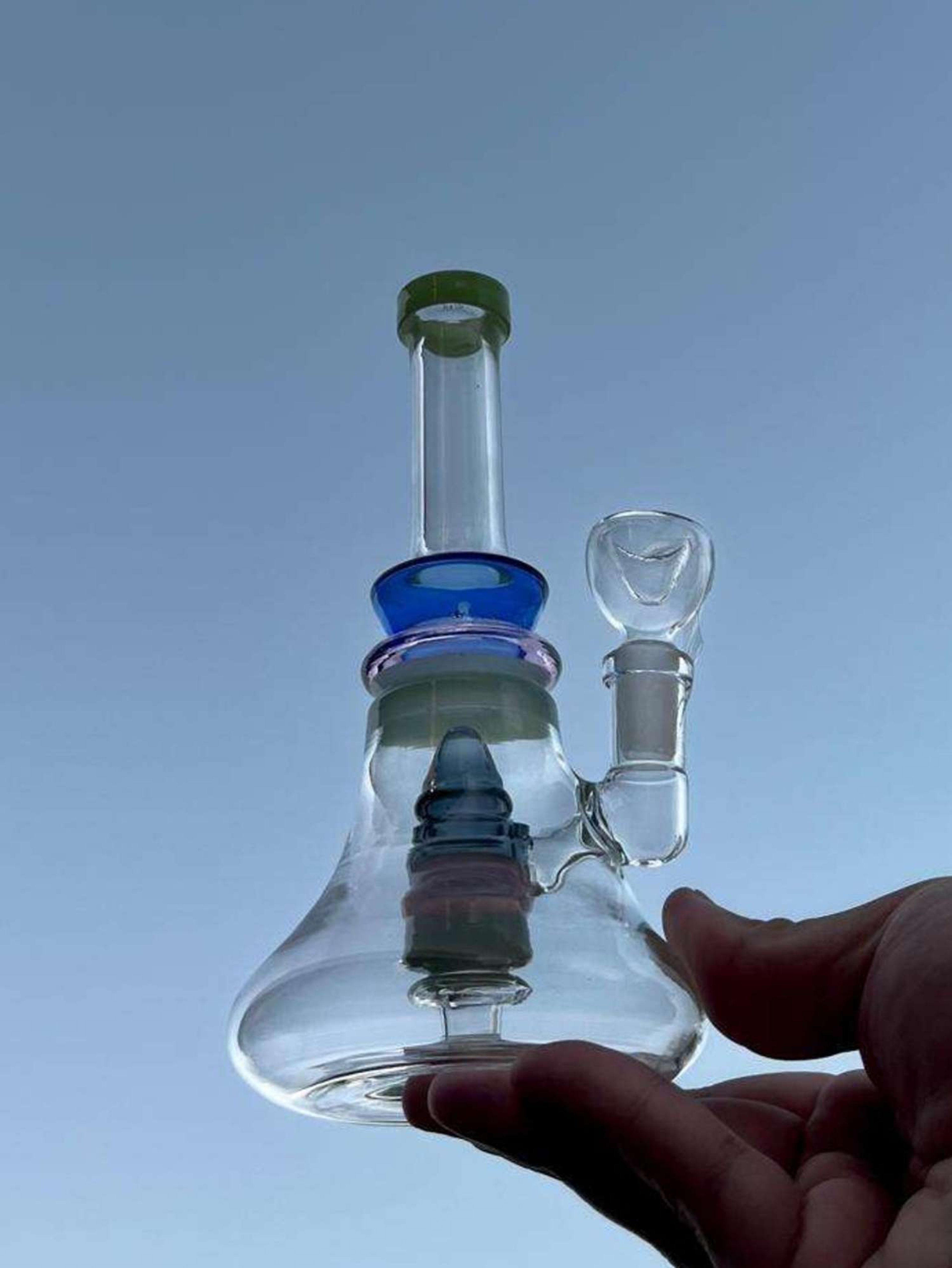 7" Thick Glass Recycler Bong Rig image 0