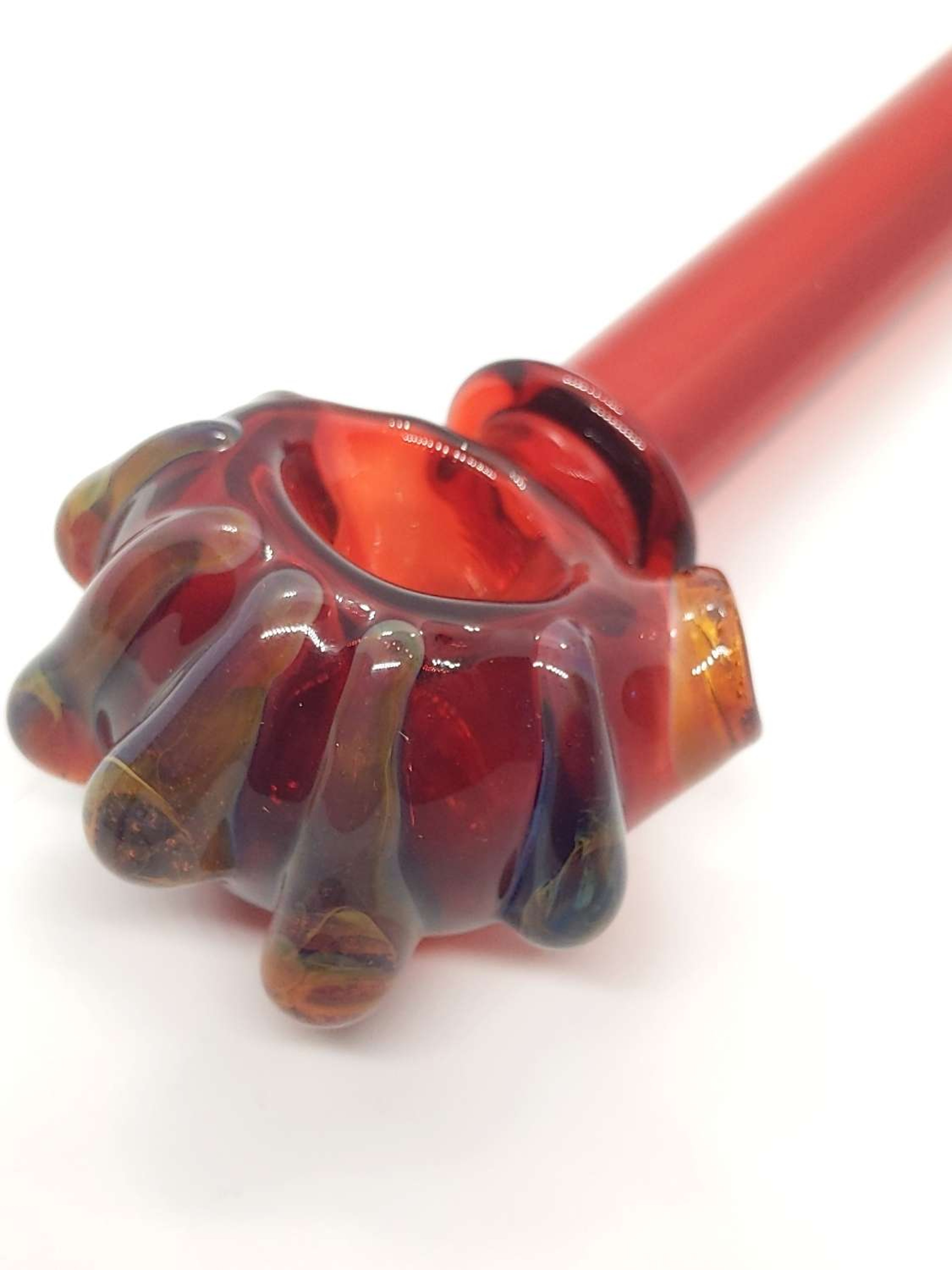 Red Drip Spoon Pipe *Discounted for flaw** image 0