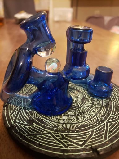 Preview pic of Custom Dr Greenthumb Opal Micro Rig w/ 10mm Drop Down US MADE
