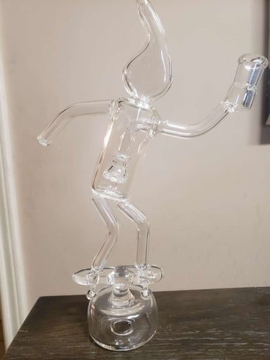 Preview pic of Hitman Glass Skate Flame US MADE