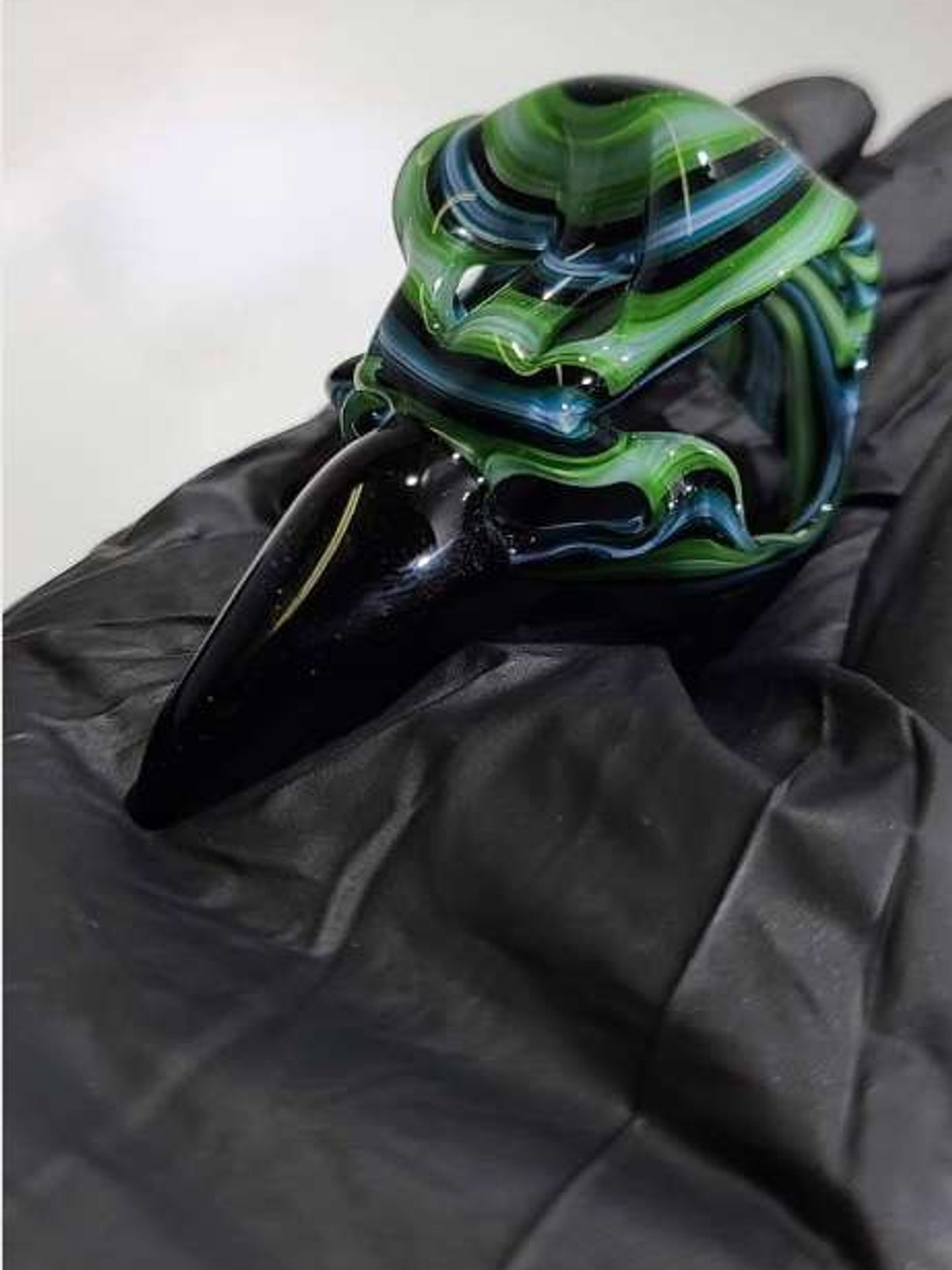 Heady Raven Skull Pendant image 0