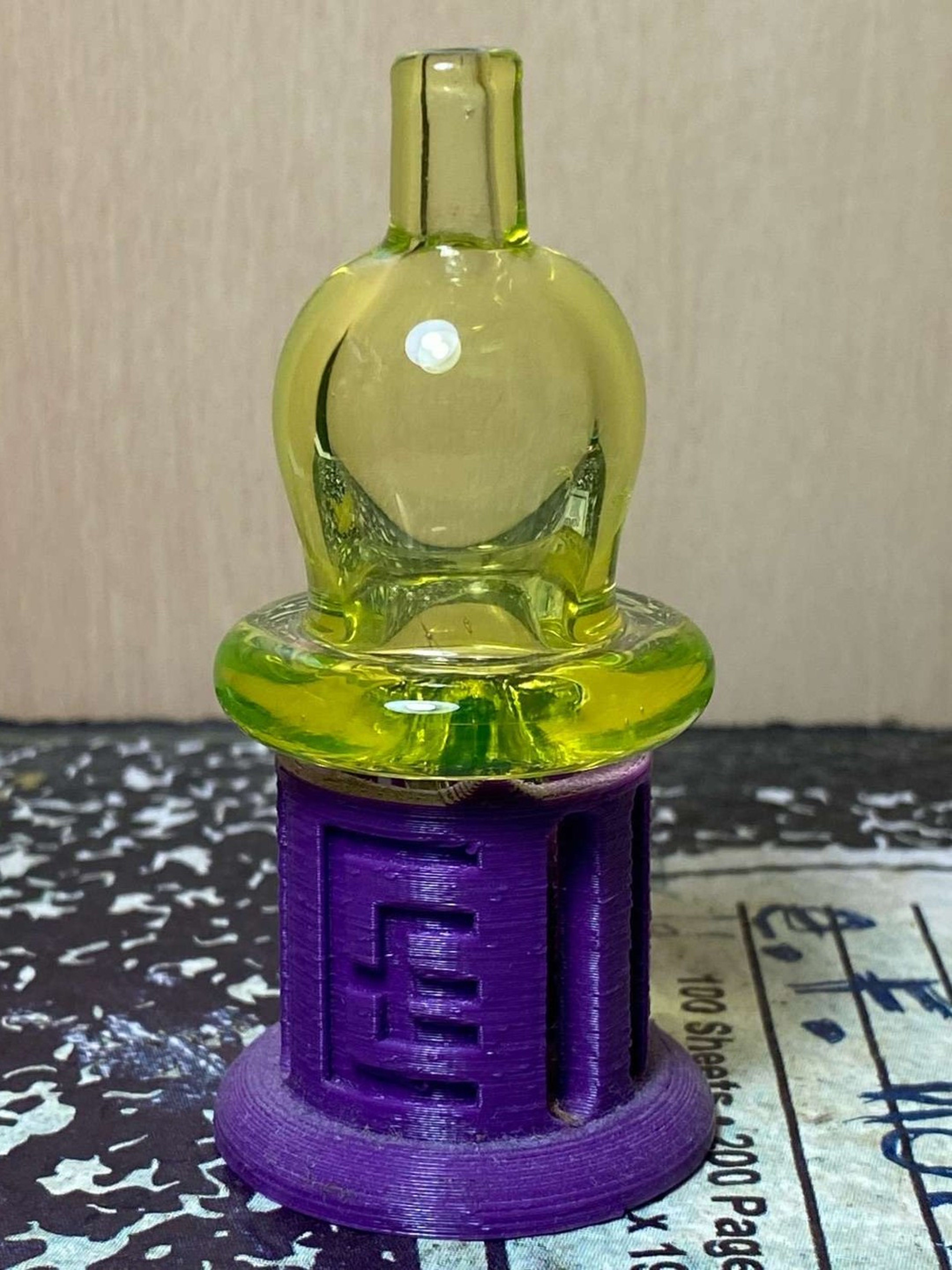 Preview pic of PAK glass illuminati dual bubble cap