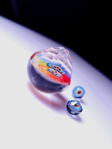 Preview pic of Faceted marble set