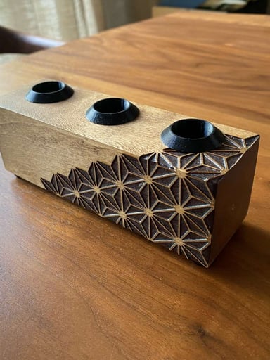 Preview pic of 3 Hole 18mm Wood Slide Stand by Pharm House