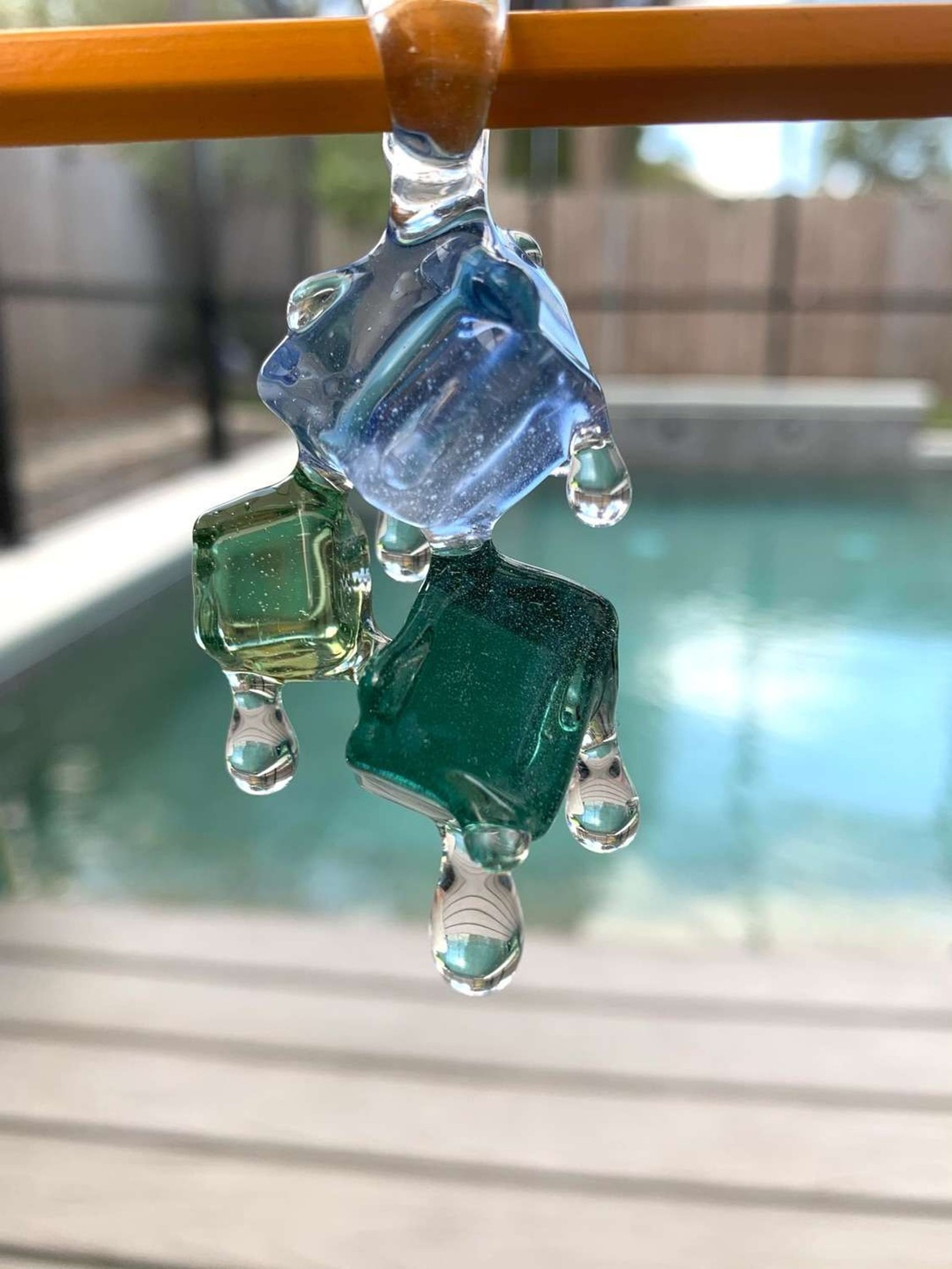 Chaka glass Ice Cube Pendants image 0