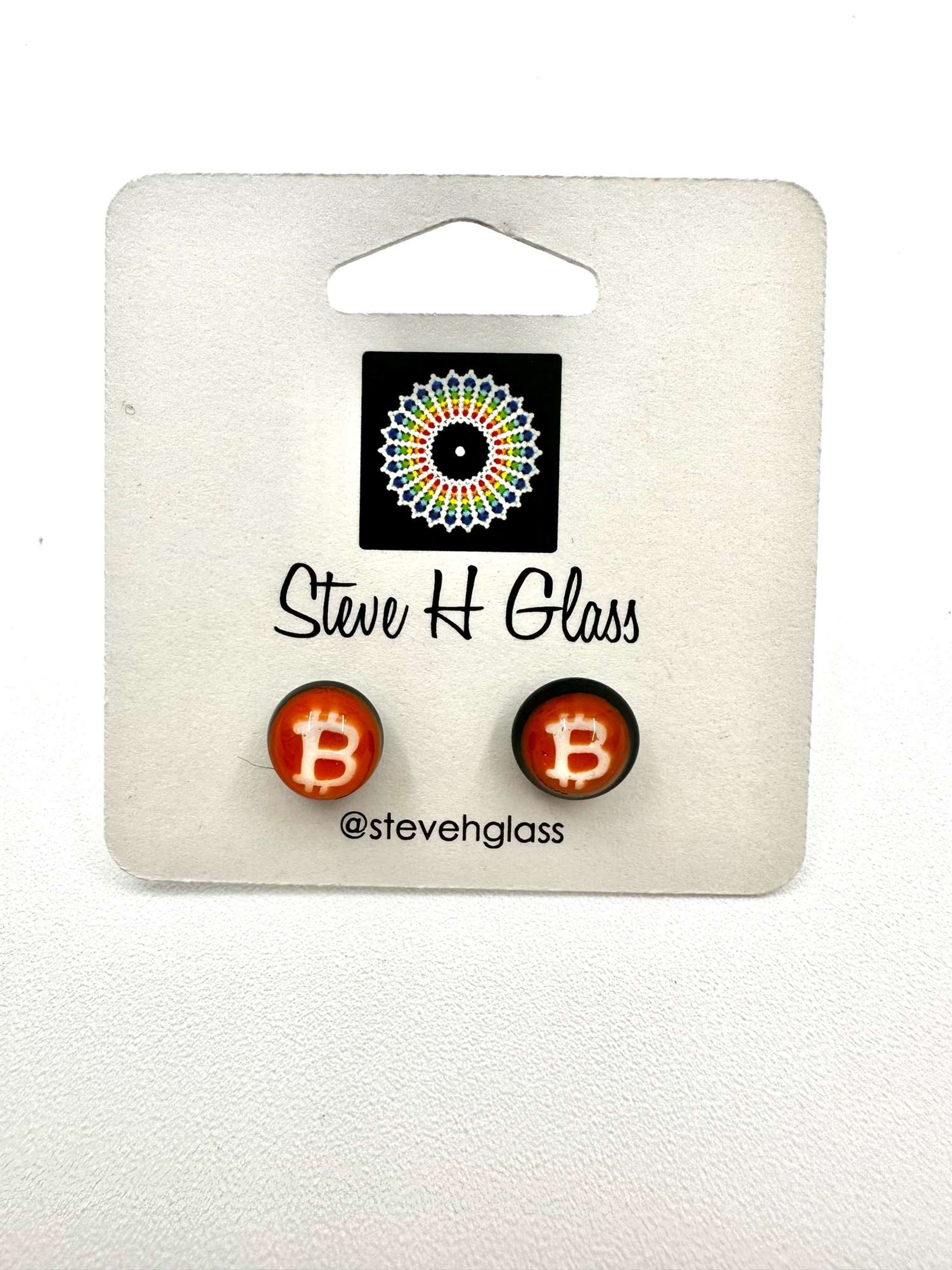 Preview pic of Bitcoin Stud Earrings 