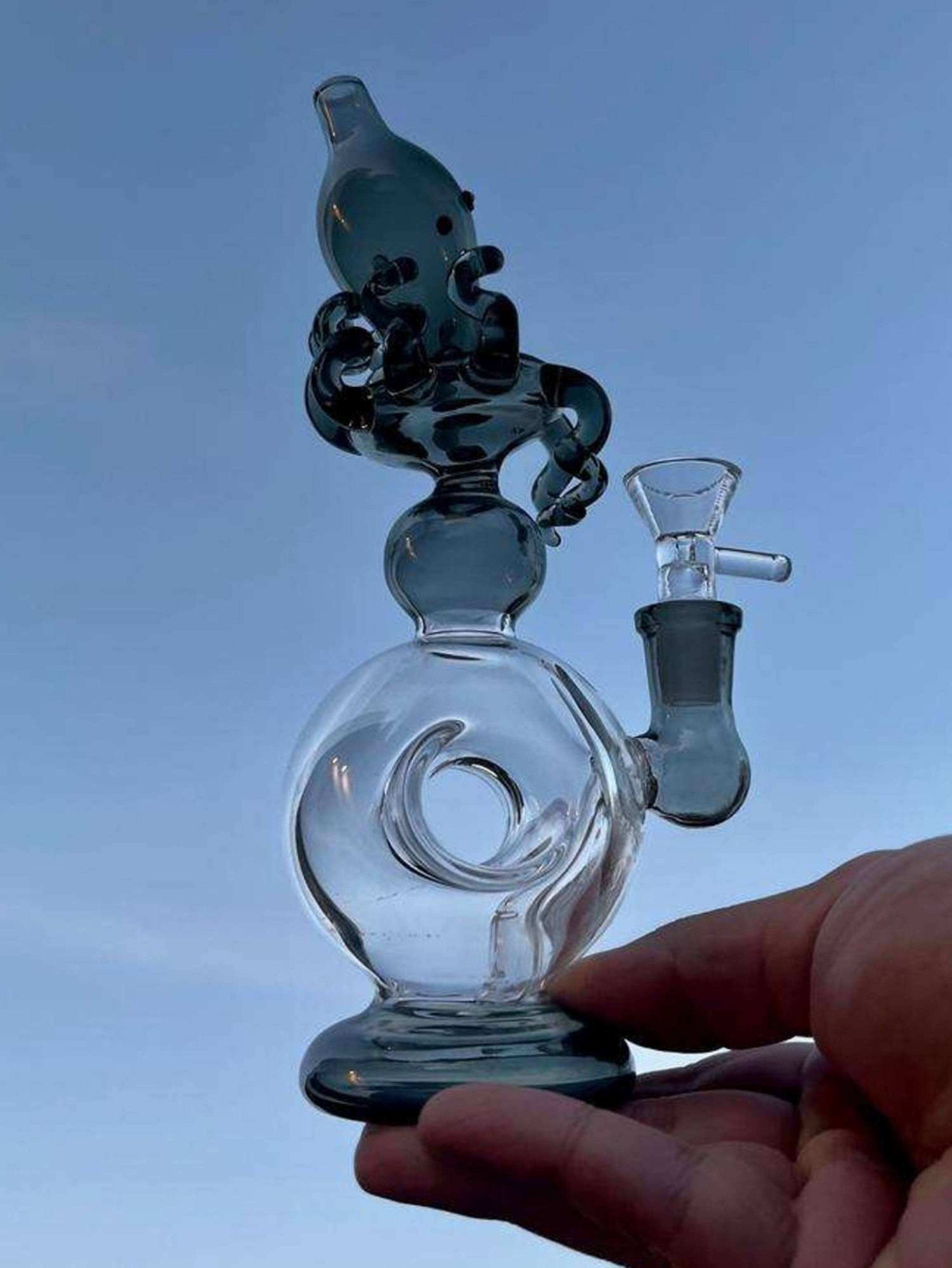 9" Elephant Glass Recycler Bong Rig image 0