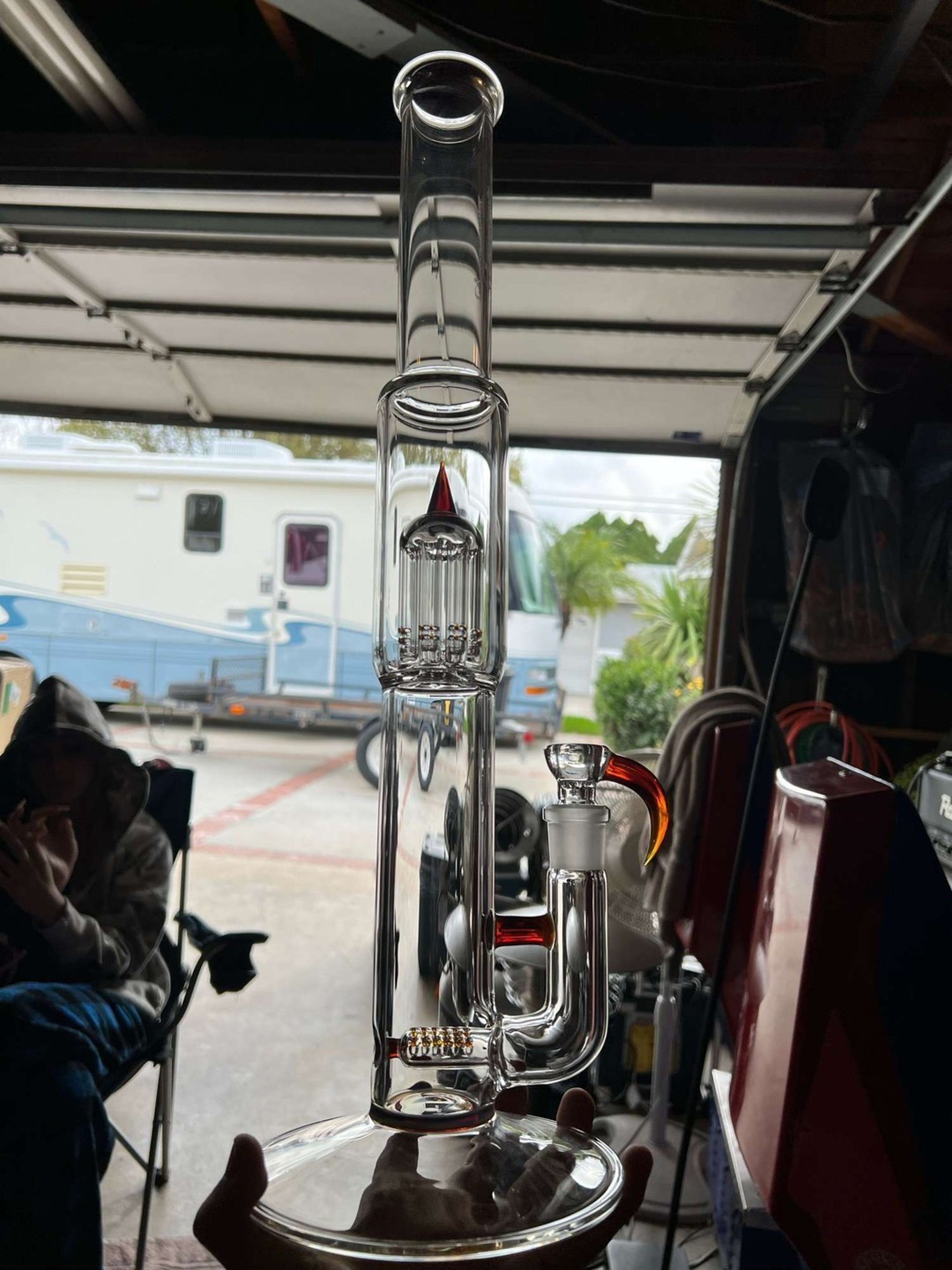 Preview pic of PA Stemline-8arm in Amber Purple w 44 neck 