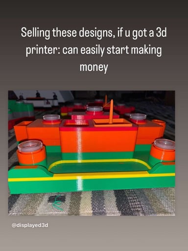 Preview pic of If u have a 3d printer im selling slide stand designs