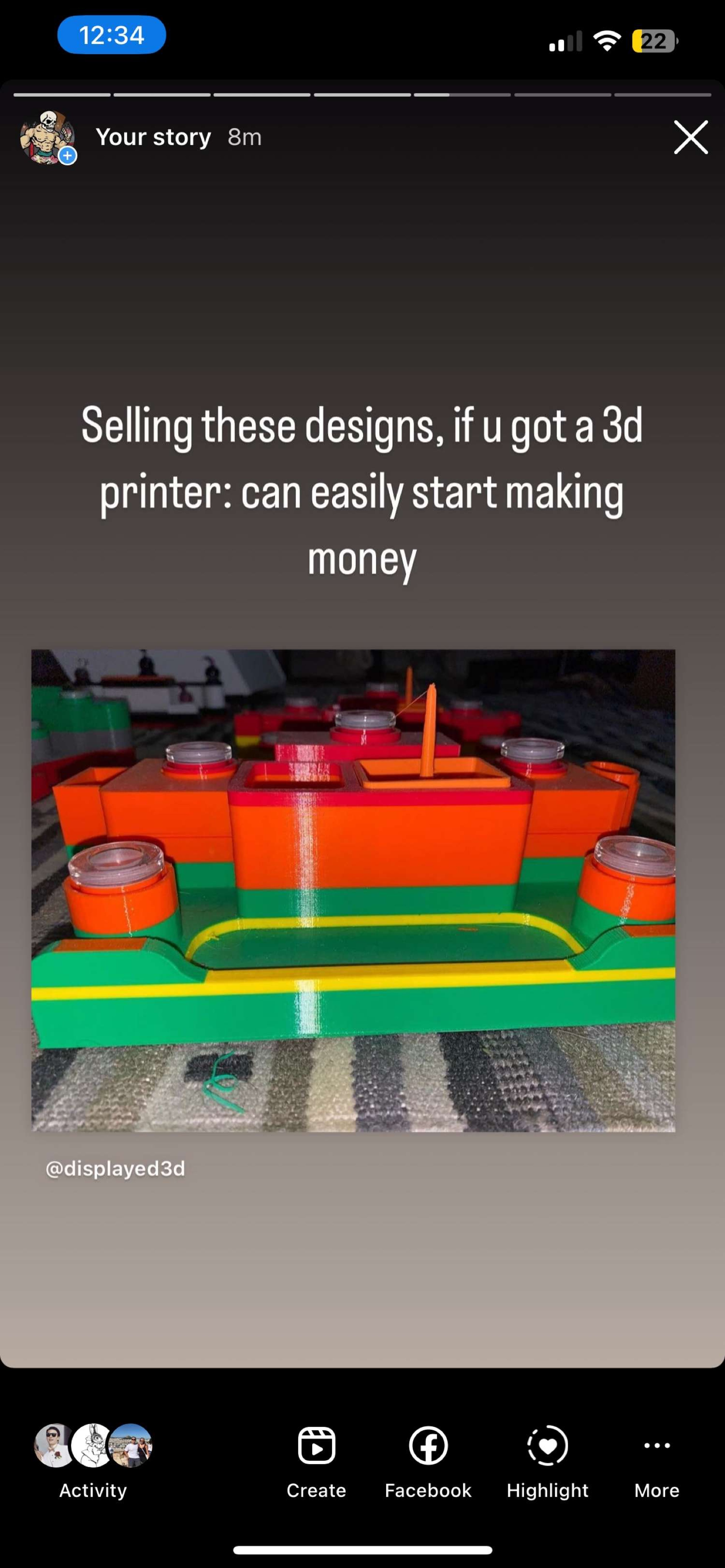 If u have a 3d printer im selling slide stand designs image 0