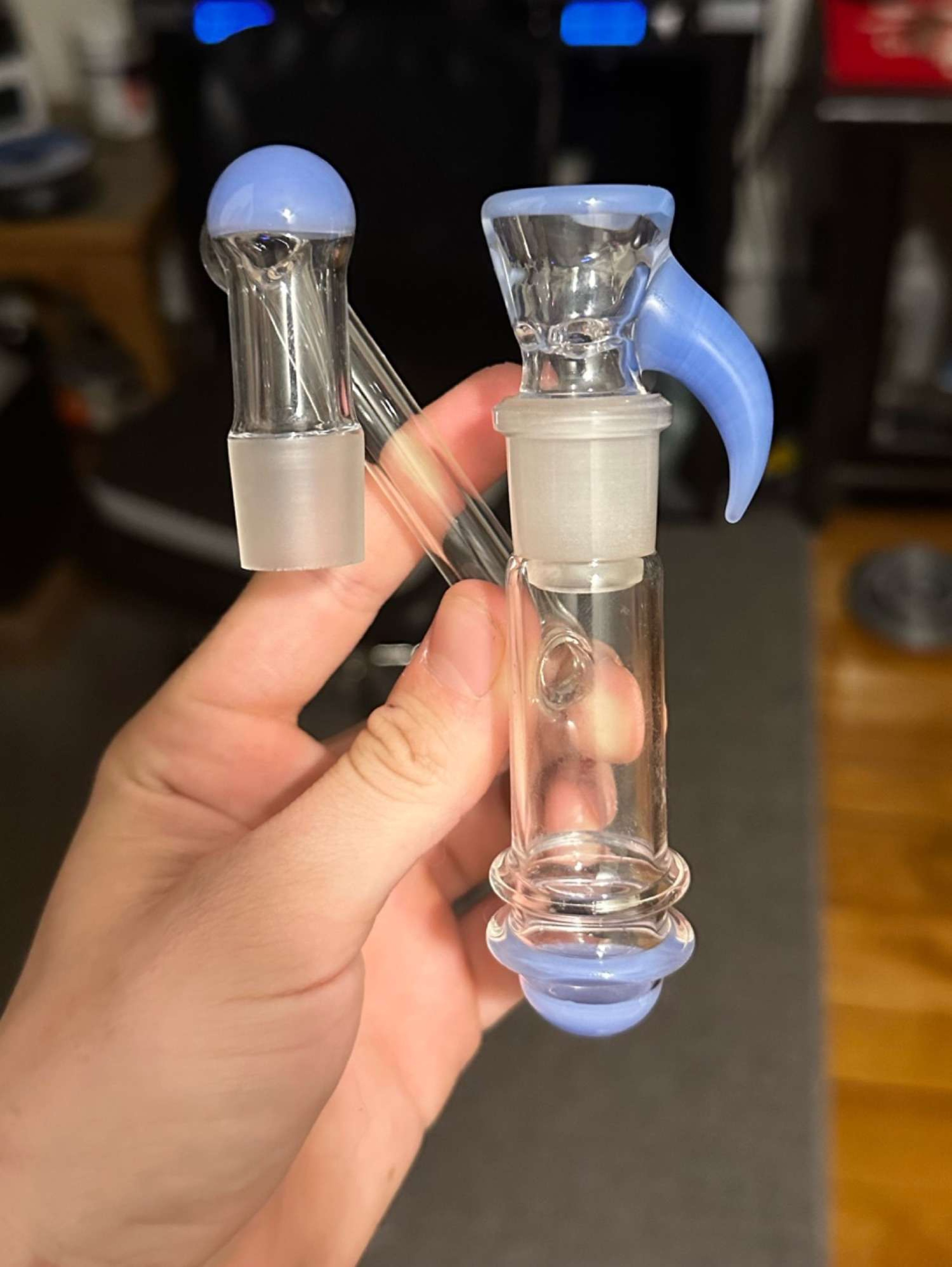 18mm Milky Blue Drop Down Set image 0