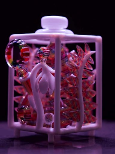 Preview pic of Karma Glass x Justin Freeman Glass - Rainbow Shadow Box Collab