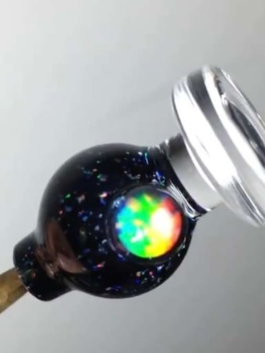 Preview pic of MGD Moore Glass Design Peak Pro Carb Cap Crushed Opal With Opal