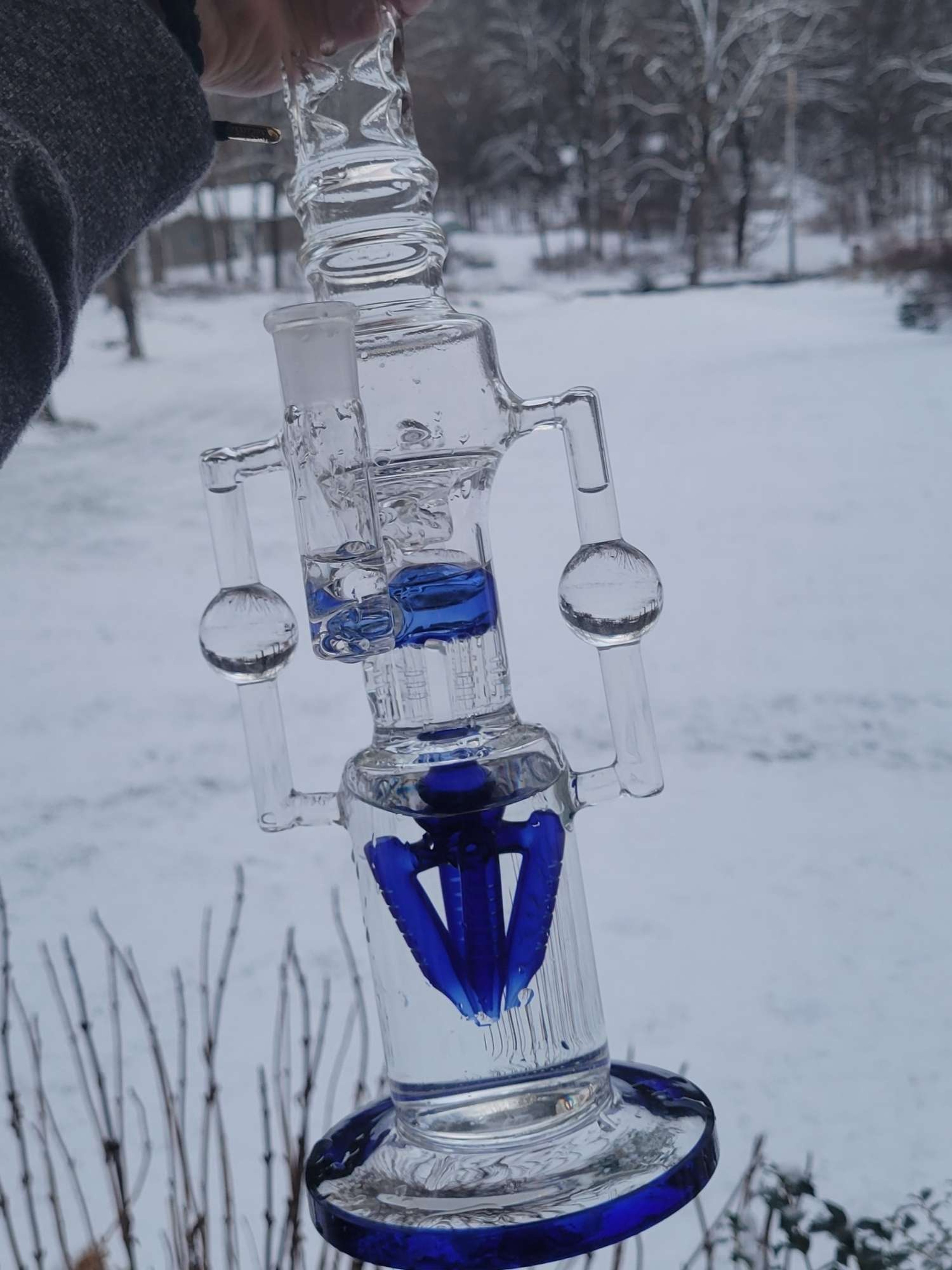 18" Triple perc bong image 0