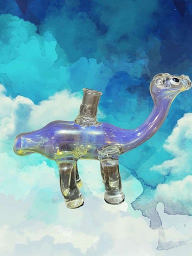 Preview pic of Baby blue/purple fumed large dinosaur