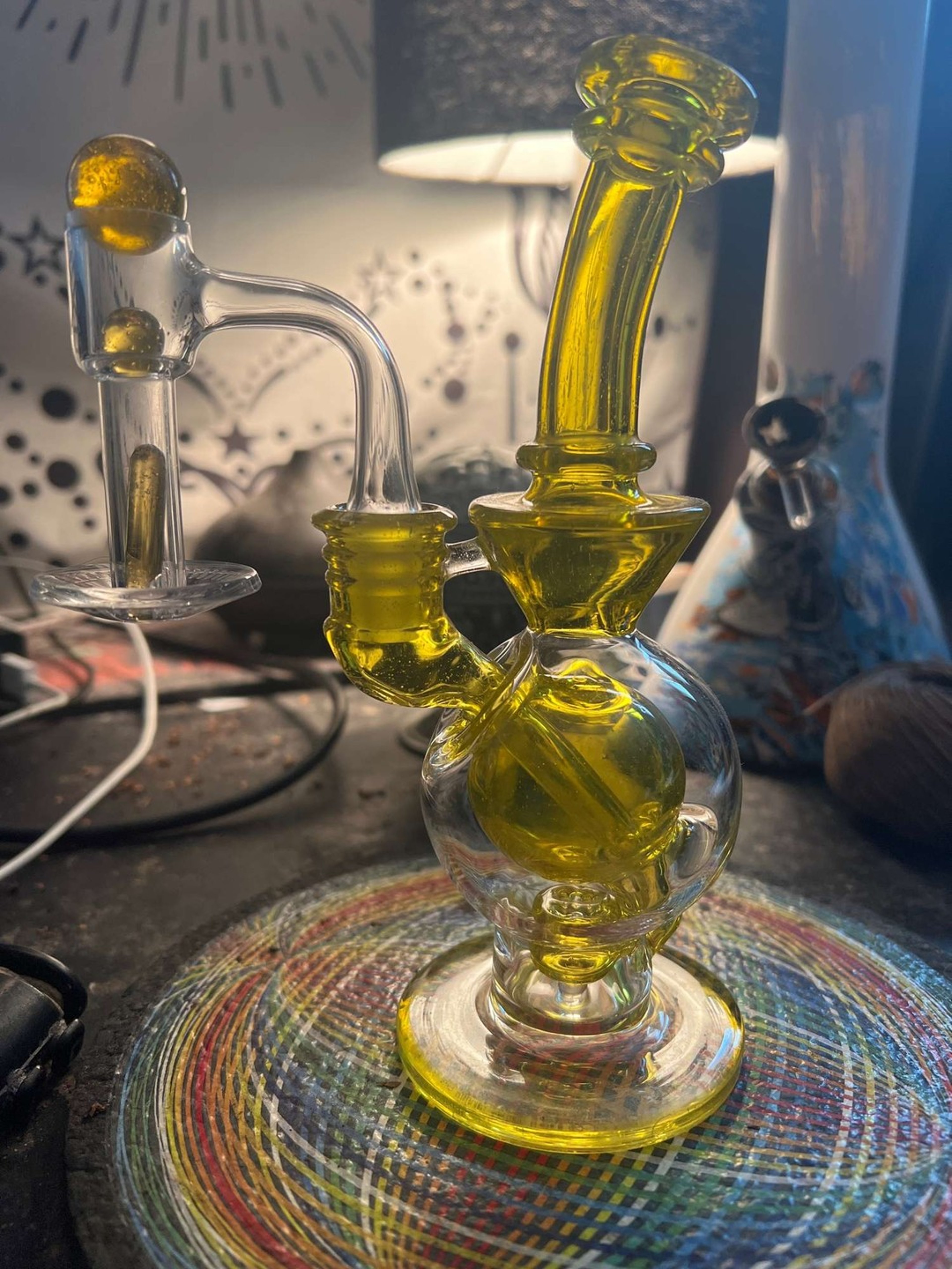 Big J Glass Ball rig w/ matching Terp slurper set image 0