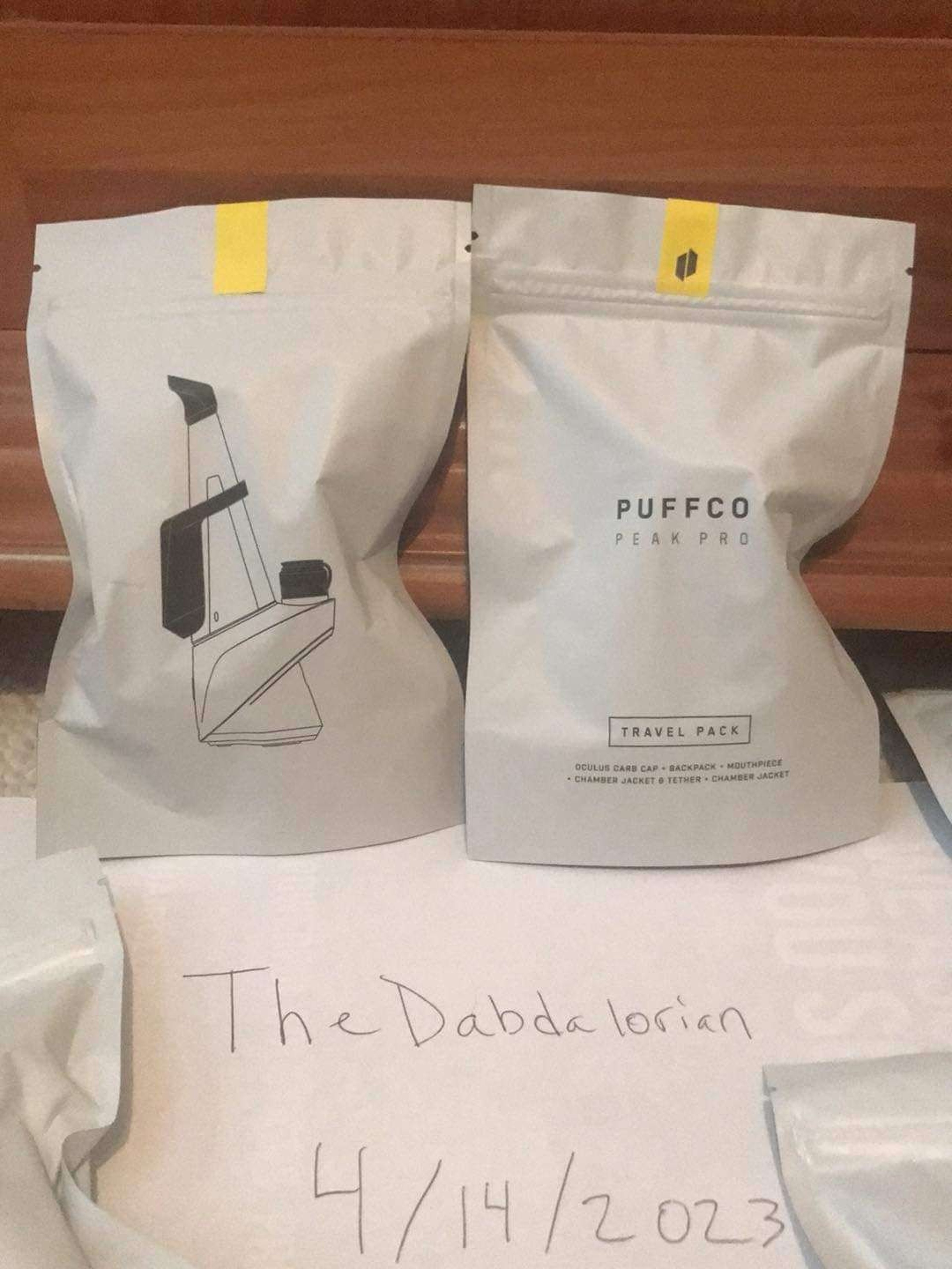 Preview pic of Sealed Puffco Peak Pro Travel Pack - Yellow