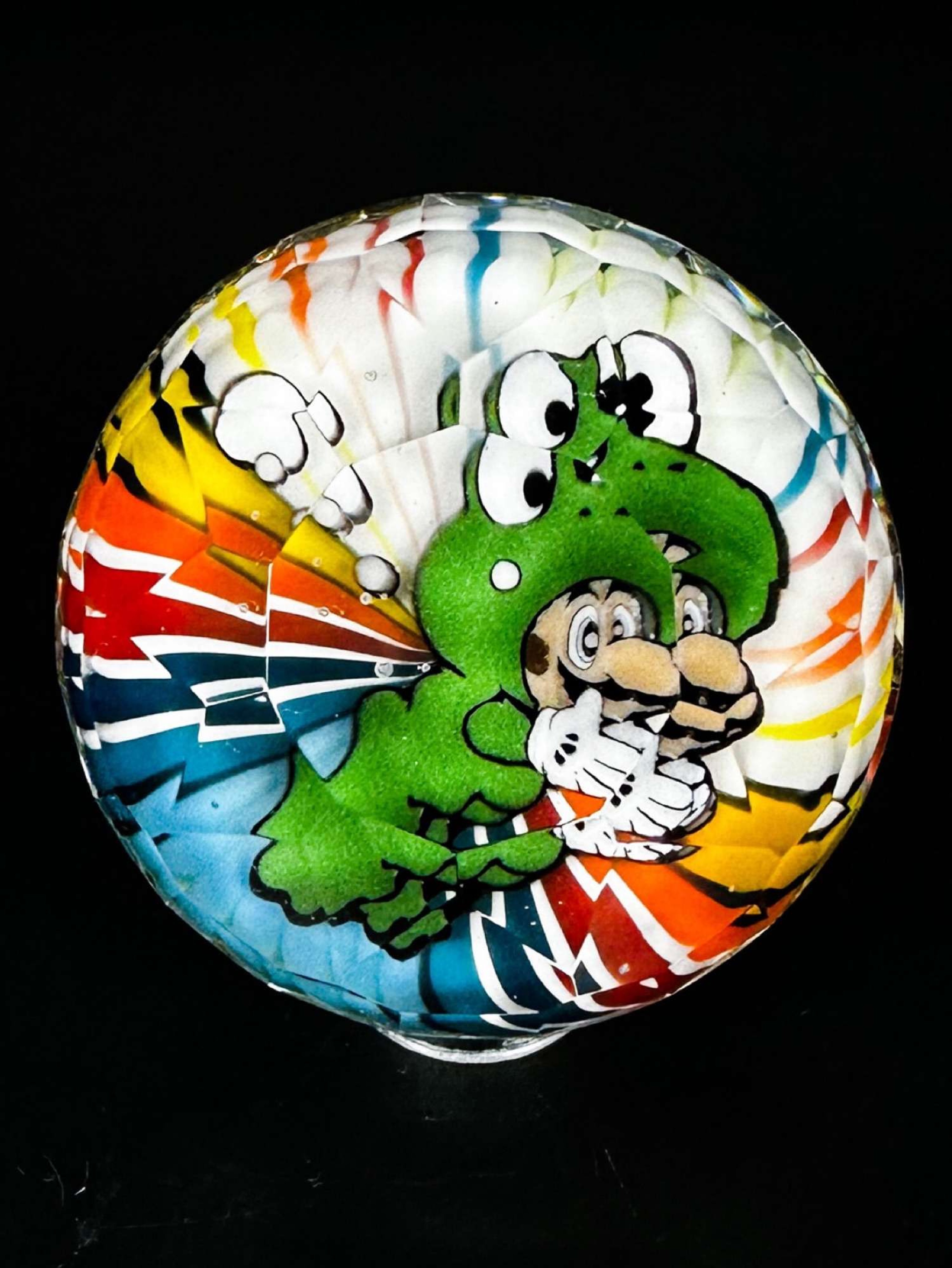 “Frog Man” Large Fully Faceted Marble image 0