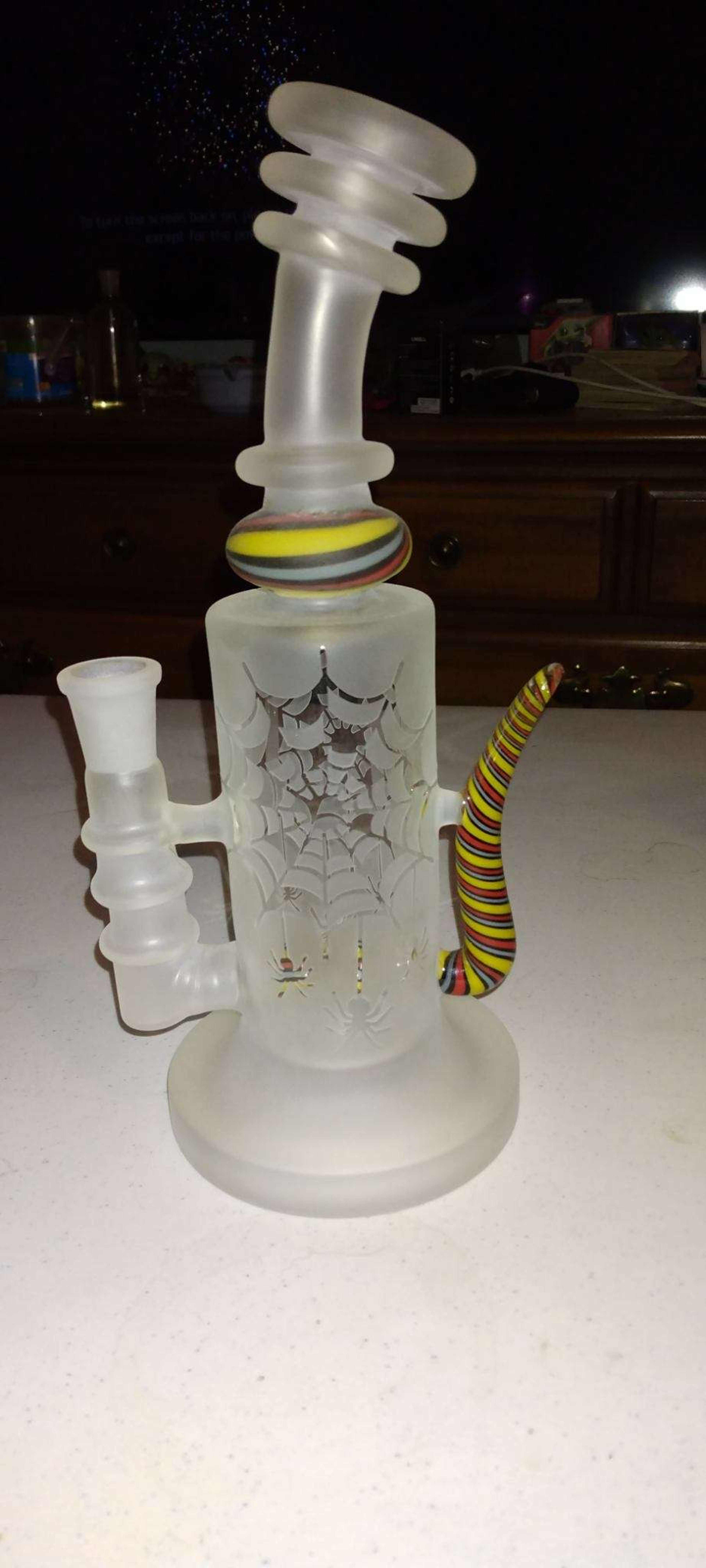 Preview pic of Water pipe with spider webs