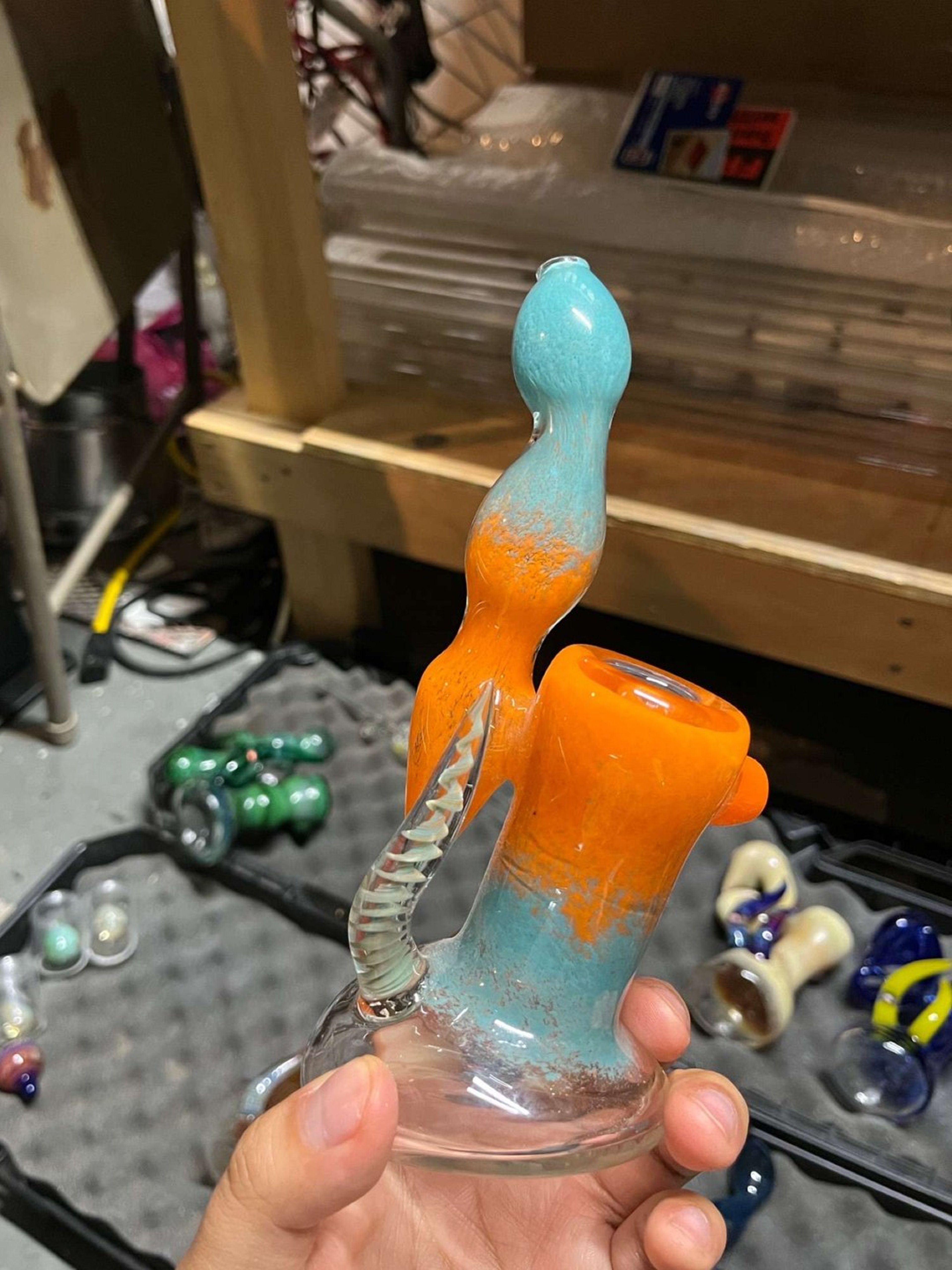 Lava/opaque aqua bubbler 🔥 image 0