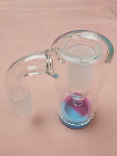 Preview pic of 14mm 90 straight drip wax oil collector reclaim silicone container China glass