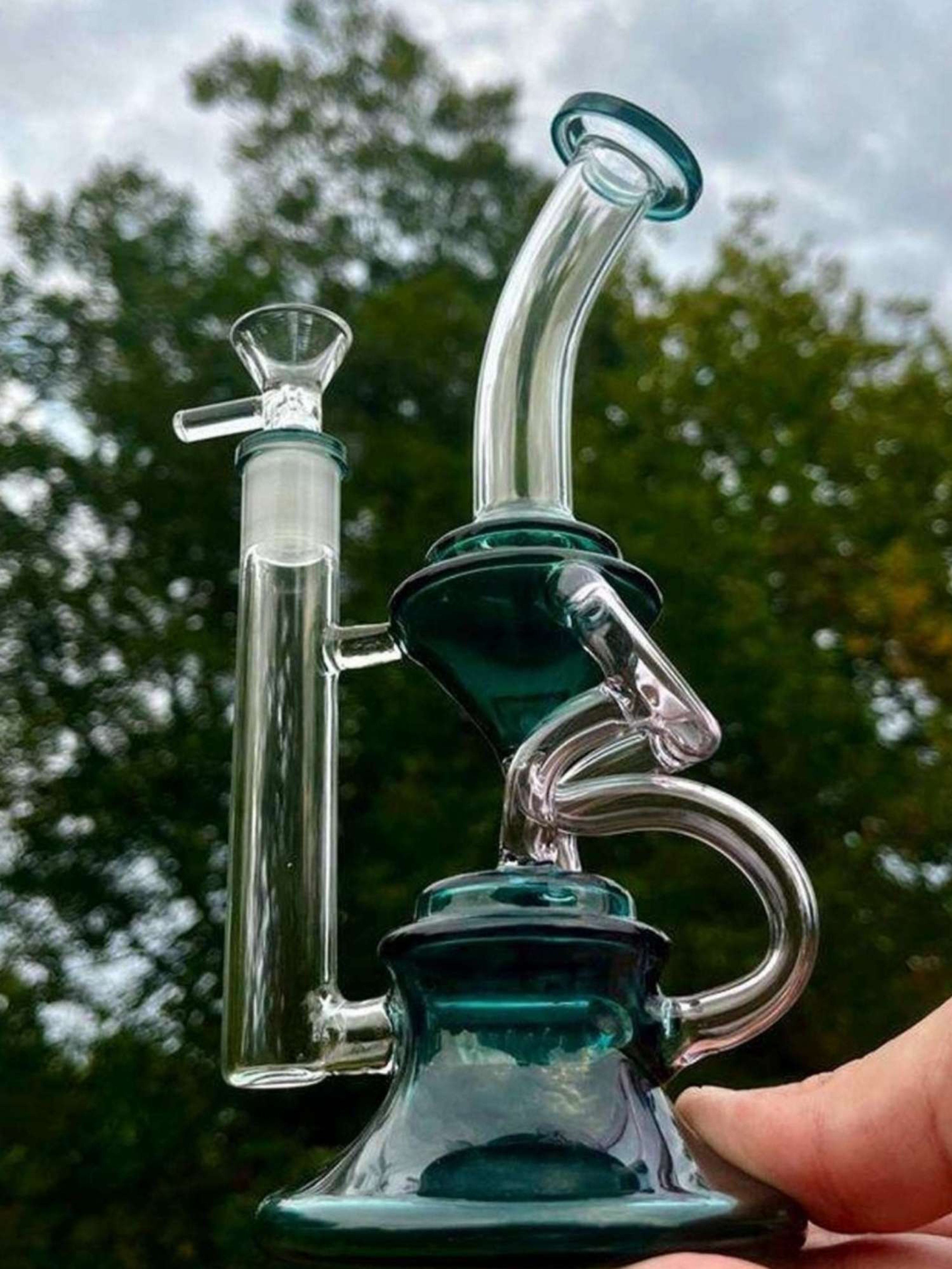 9" Recycler Bong Rig image 0