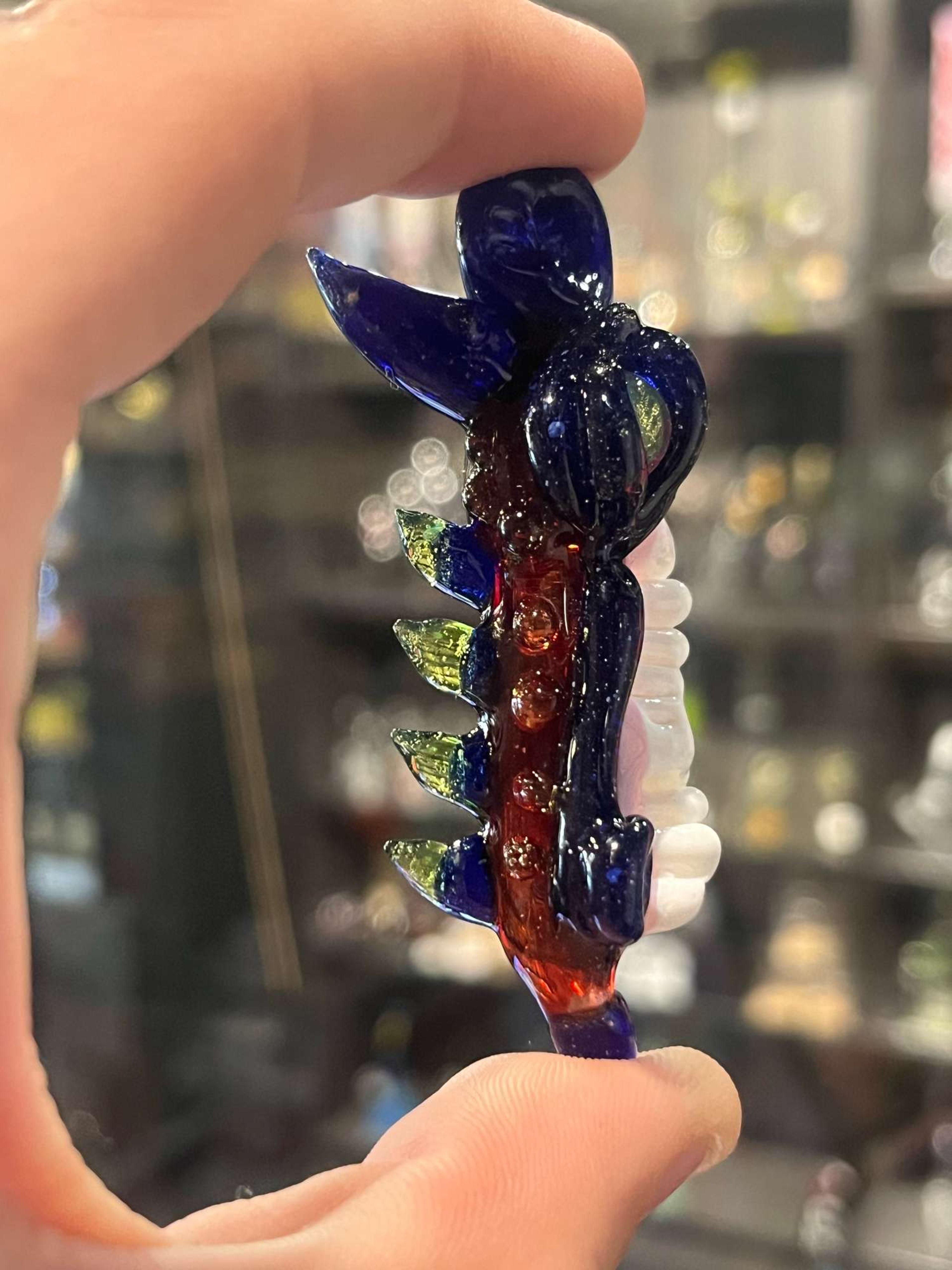 High Vibes Glass Dragon Head Pendant image 0