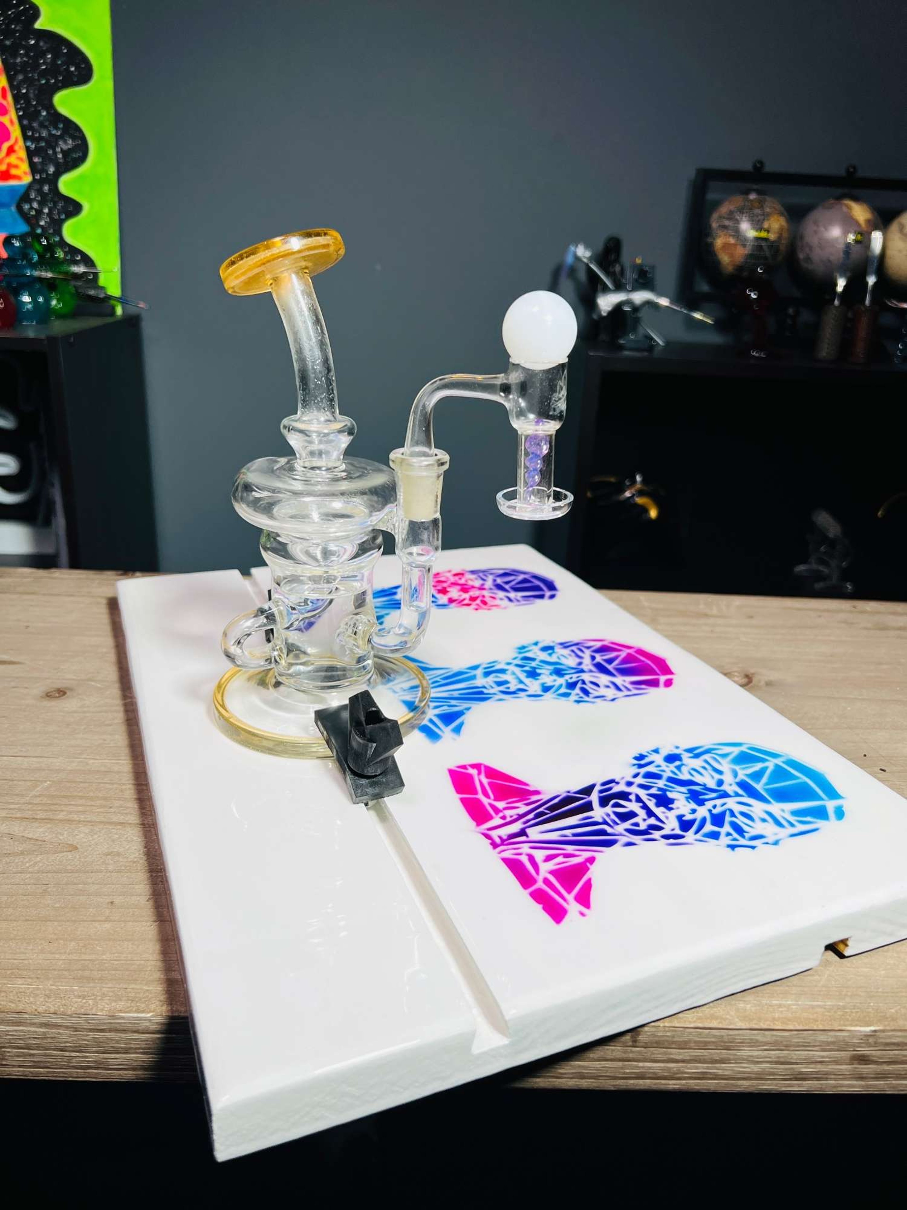 Preview pic of ‘Fractured’ RigLock Dab Tray 