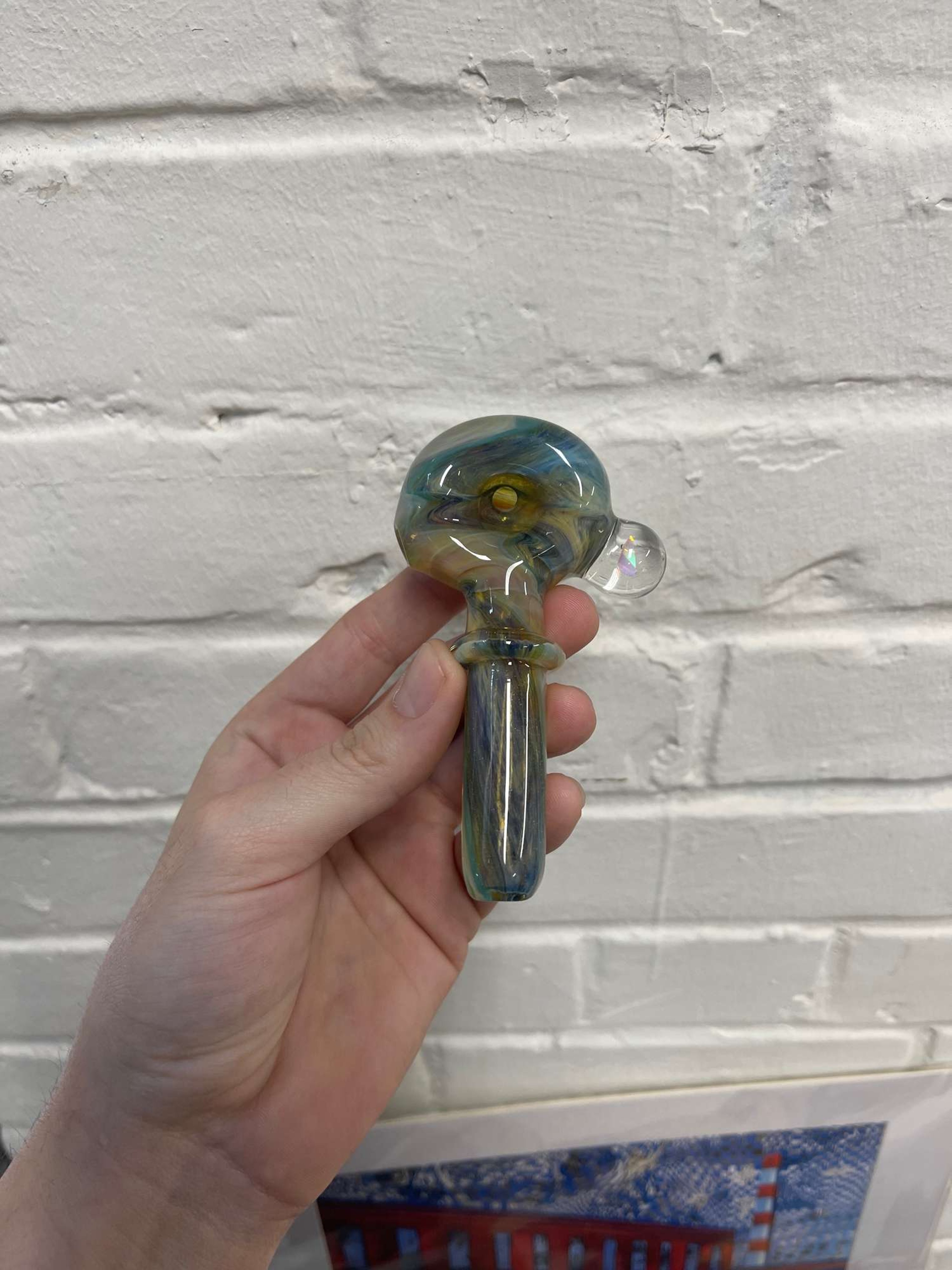 Preview pic of Frit wig wag spoon with opal