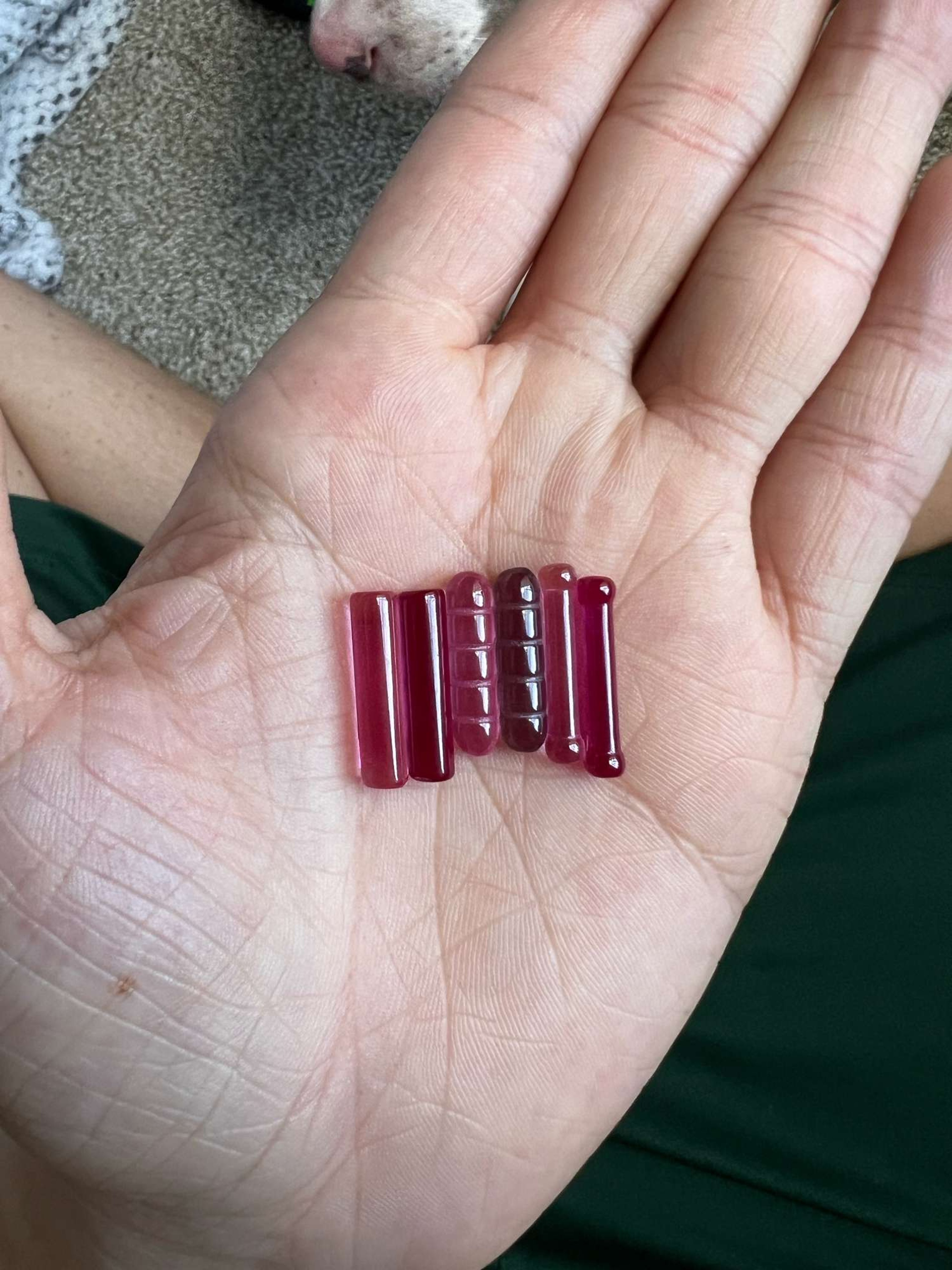 Preview pic of labmade ruby pillars