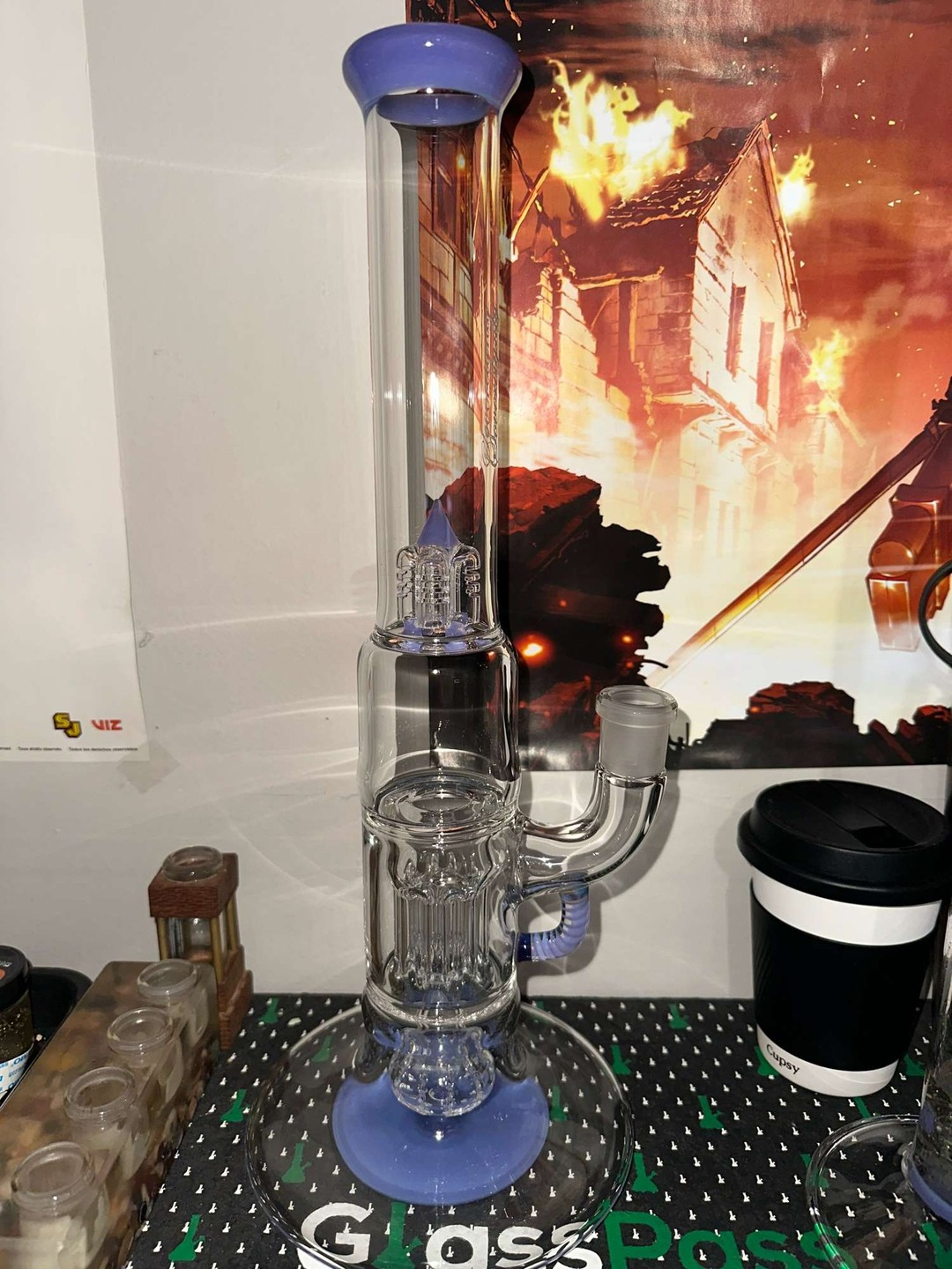 FA grape jelly satin pint pillar for sale image 0